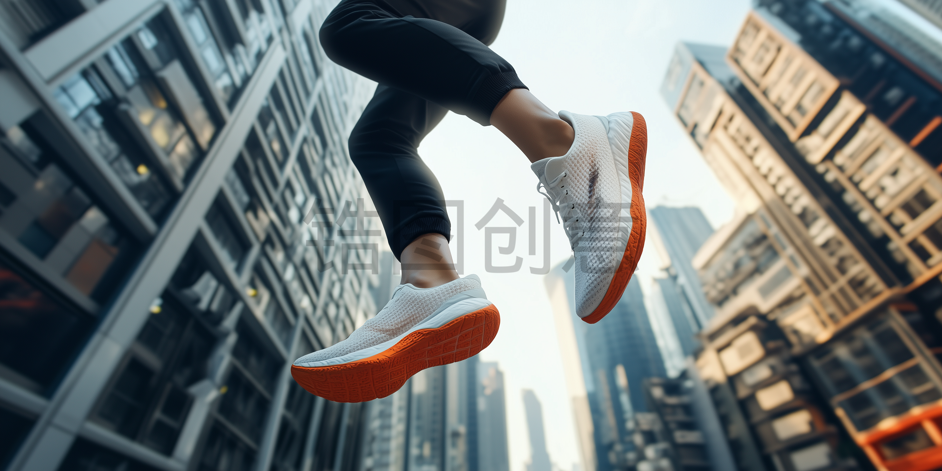 体育活动运动鞋跑步跳跃特写