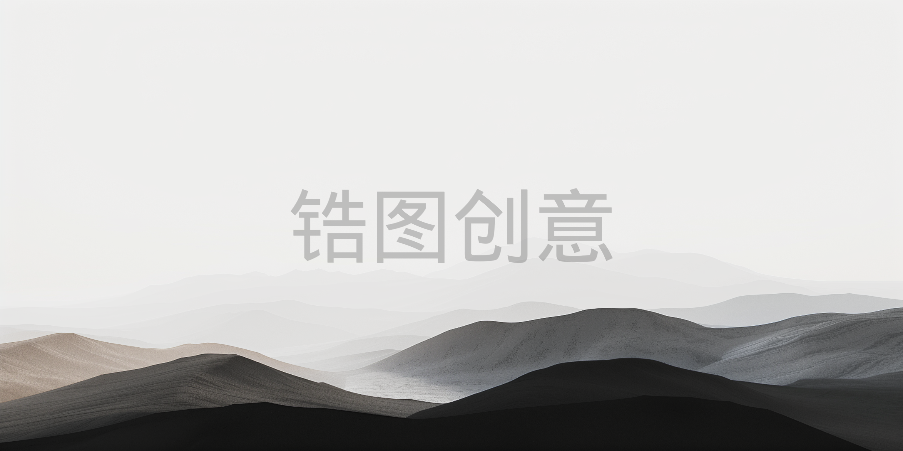 国风曲线山丘肌理质感背景