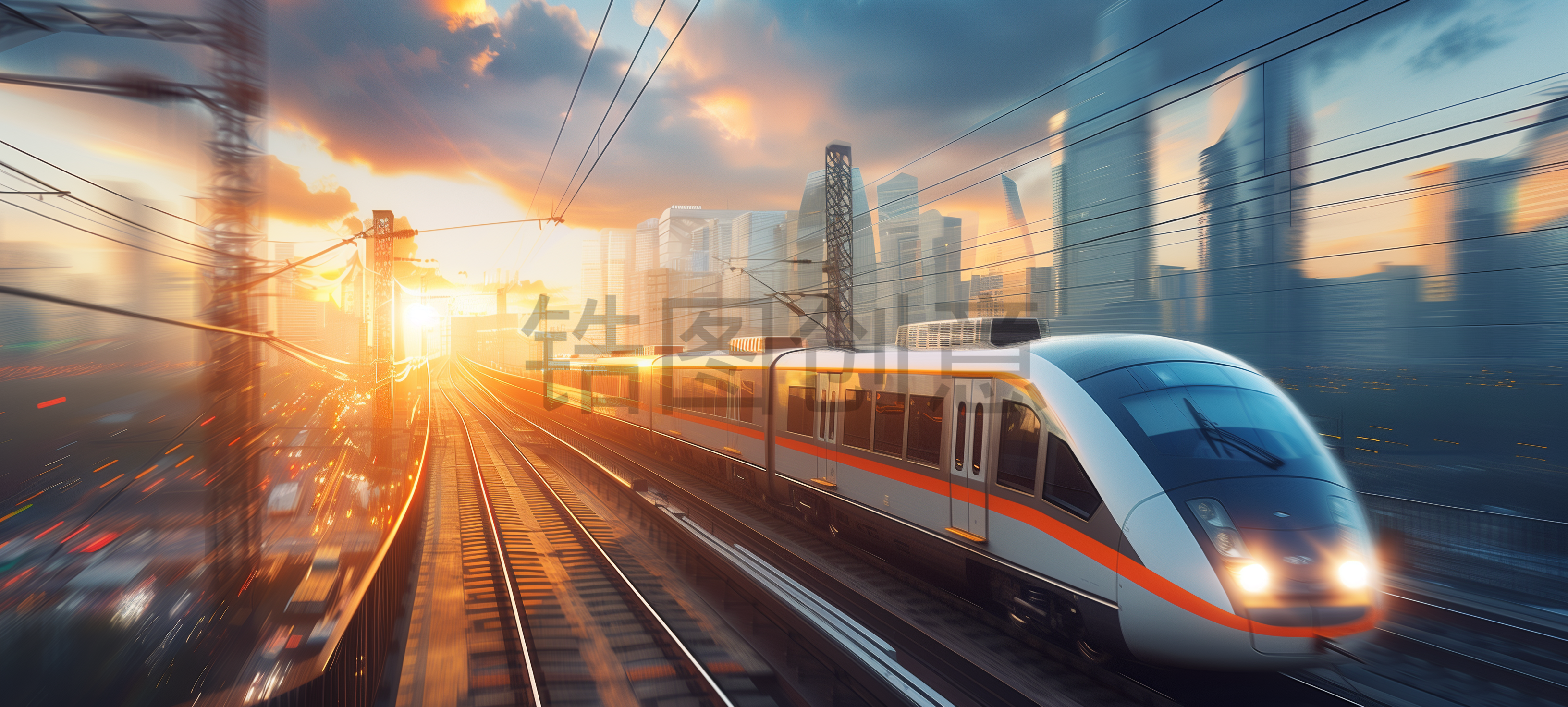 数字艺术高铁火车铁路地铁轨道交通素材