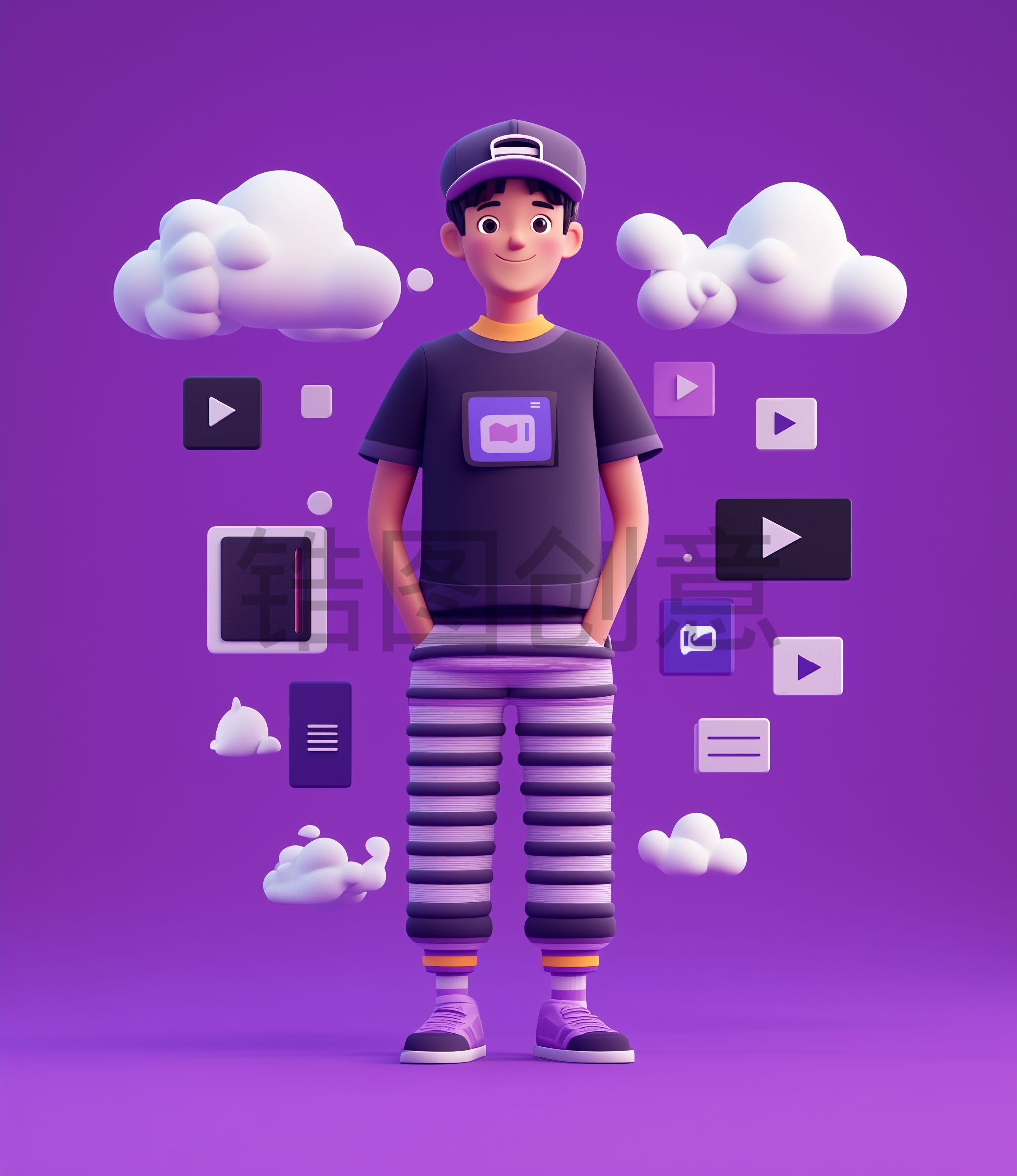 人物系列3D皮克斯潮流人物
