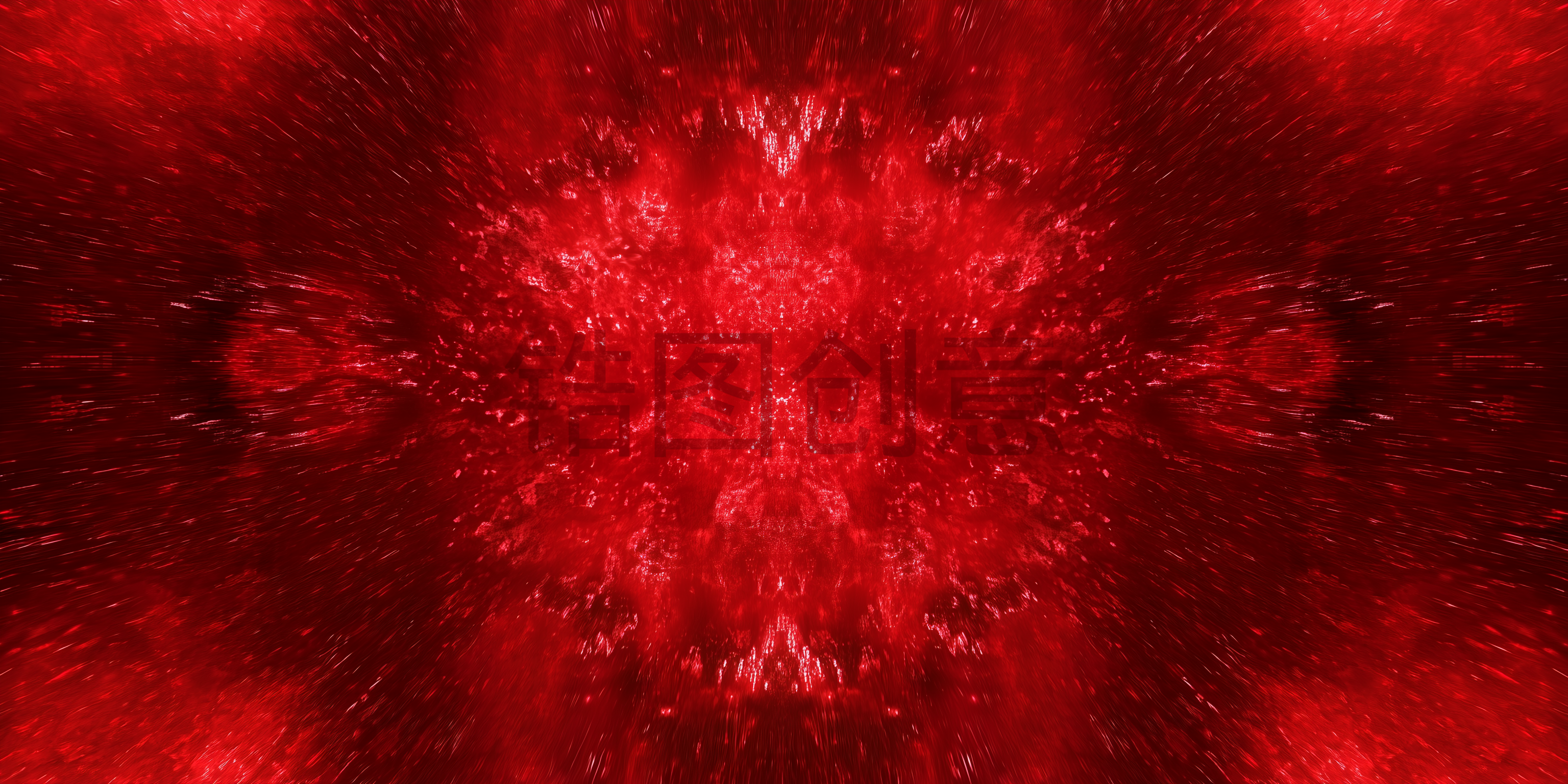 红色爆炸视觉热烈背景