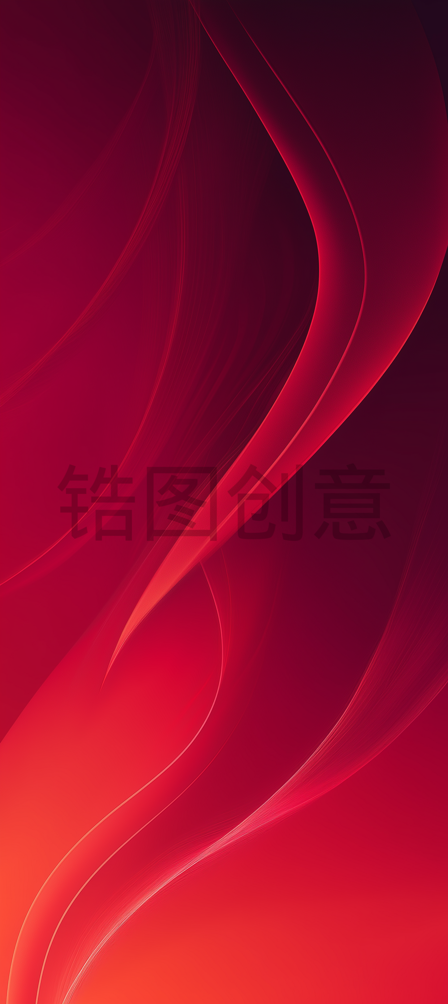 红色曲线质感纹理抽象背景