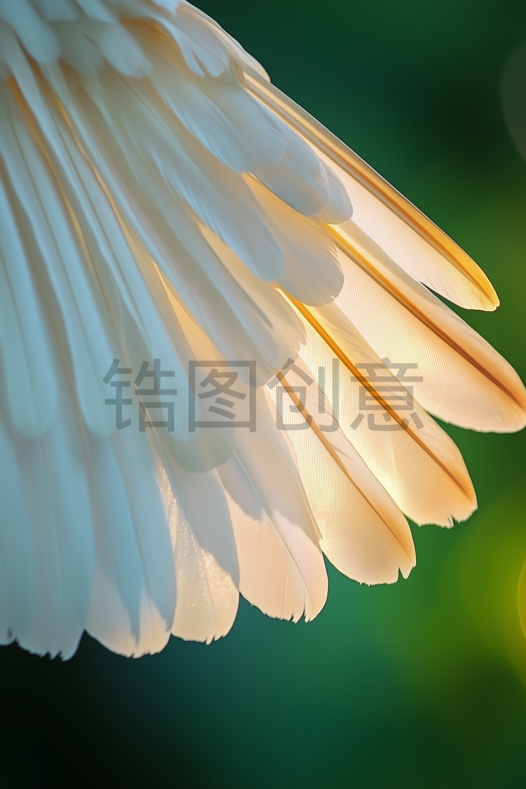 飞行动物鸟类翅膀羽毛特写