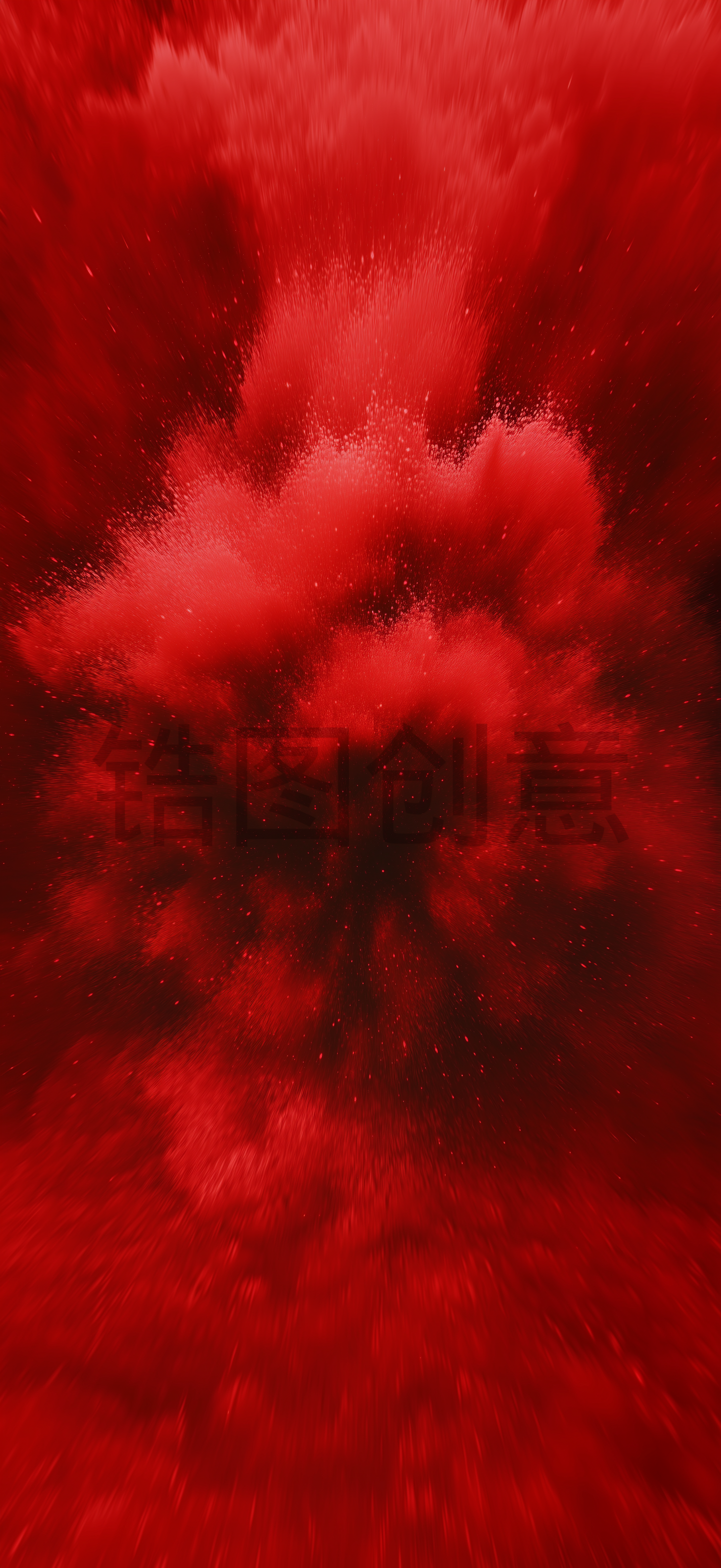 红色爆炸视觉热烈背景
