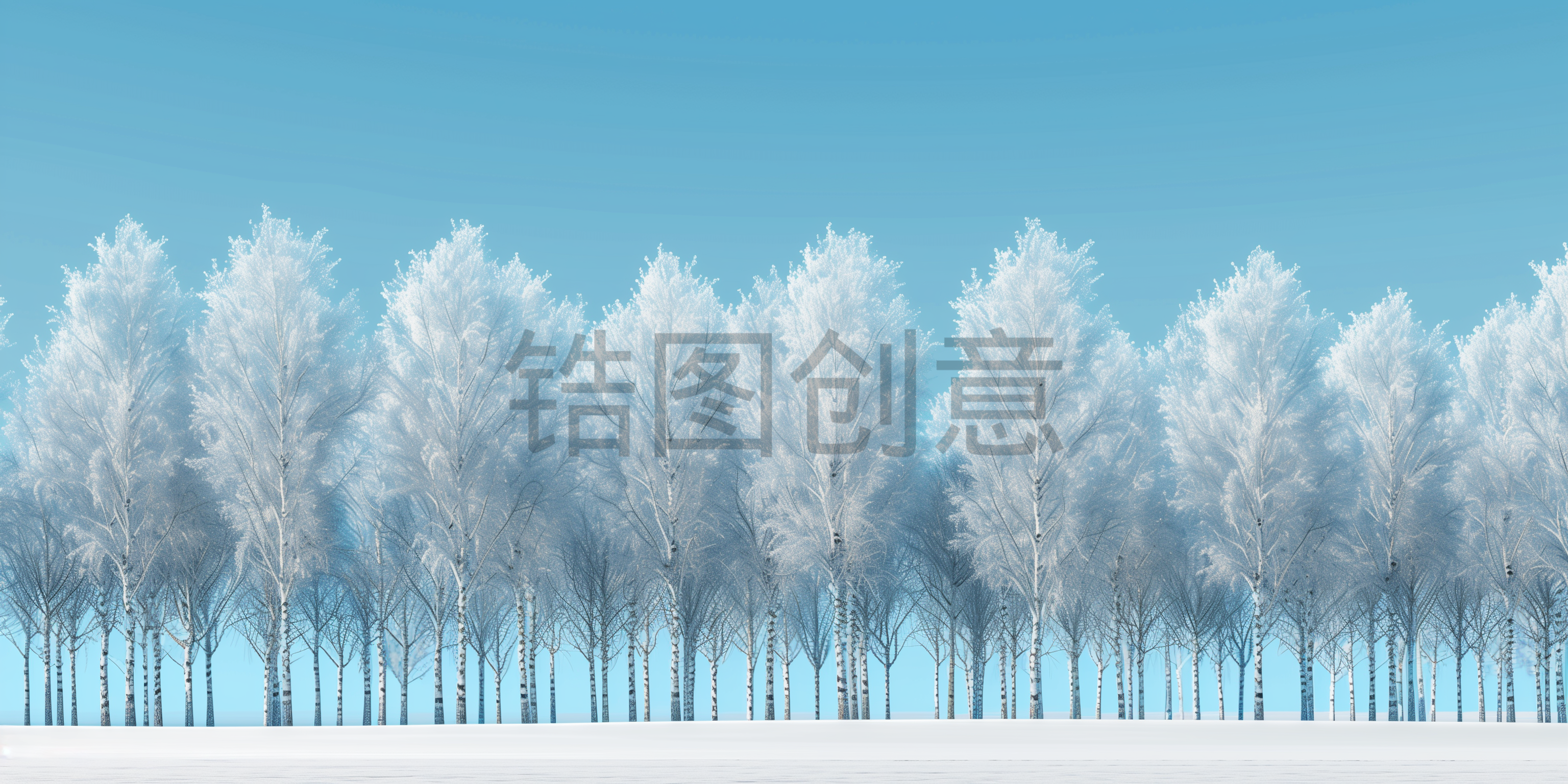 冬日冬季冬日雪景风景场景背景