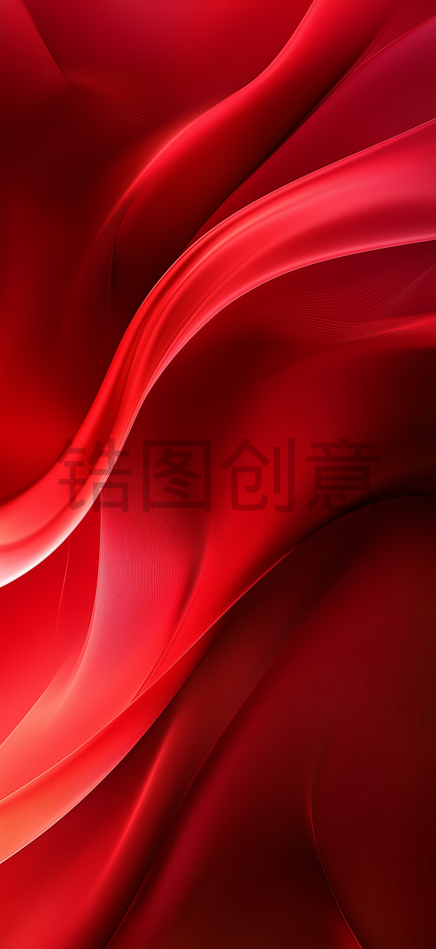 红色曲线质感纹理抽象背景
