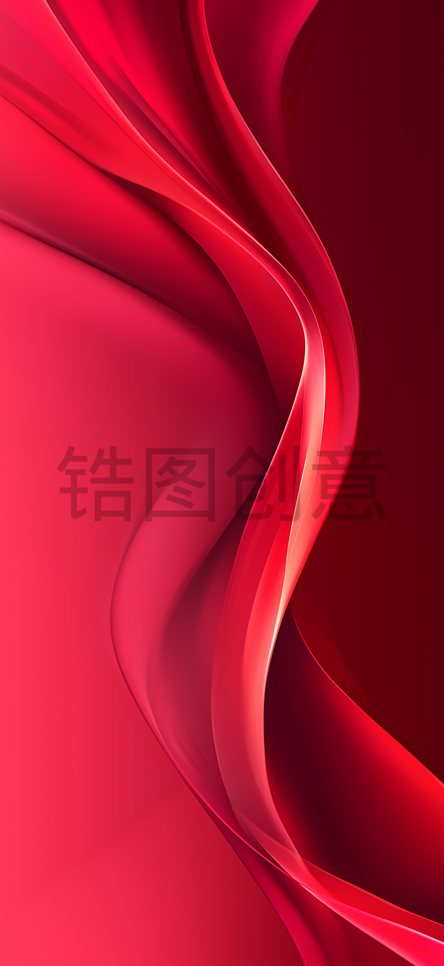 红色曲线质感纹理抽象背景