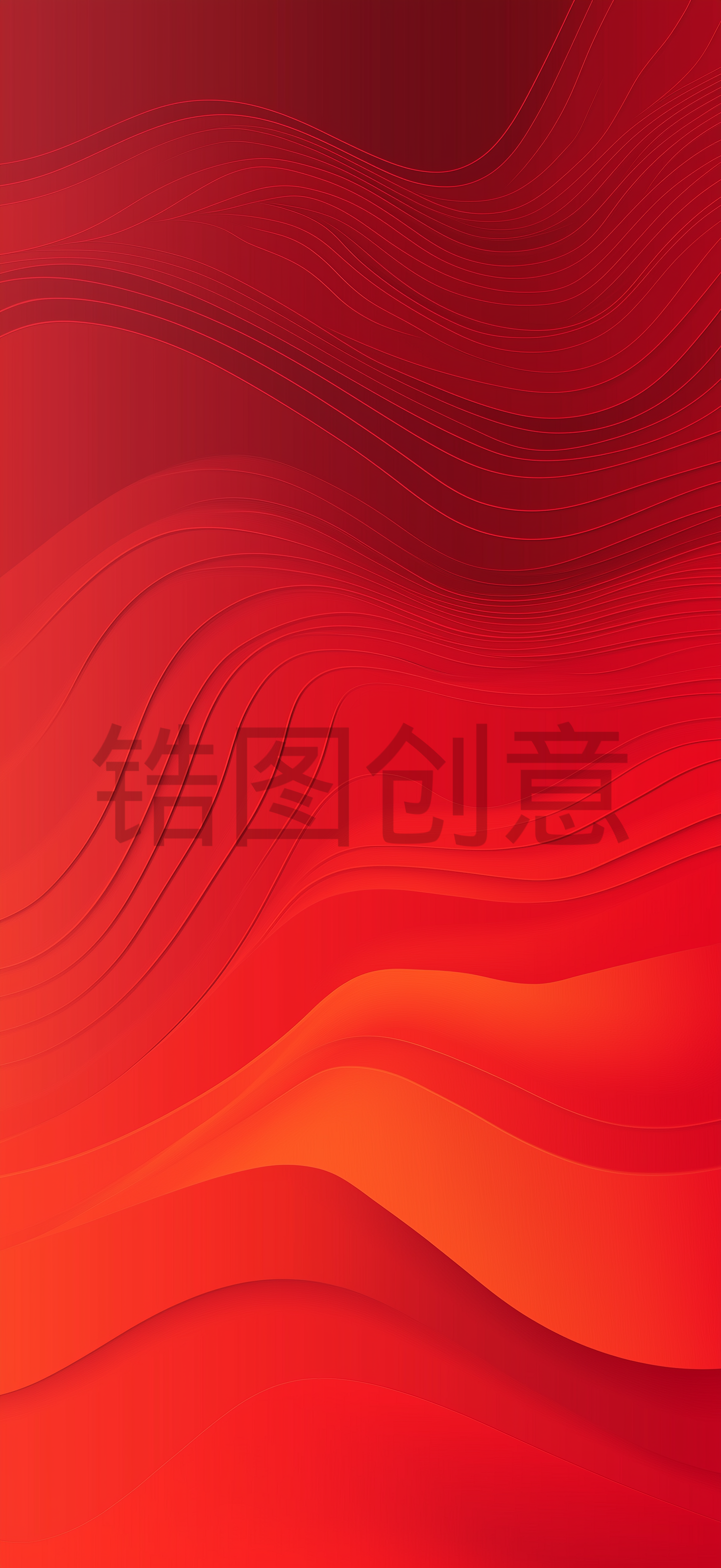 红色曲线质感纹理抽象背景