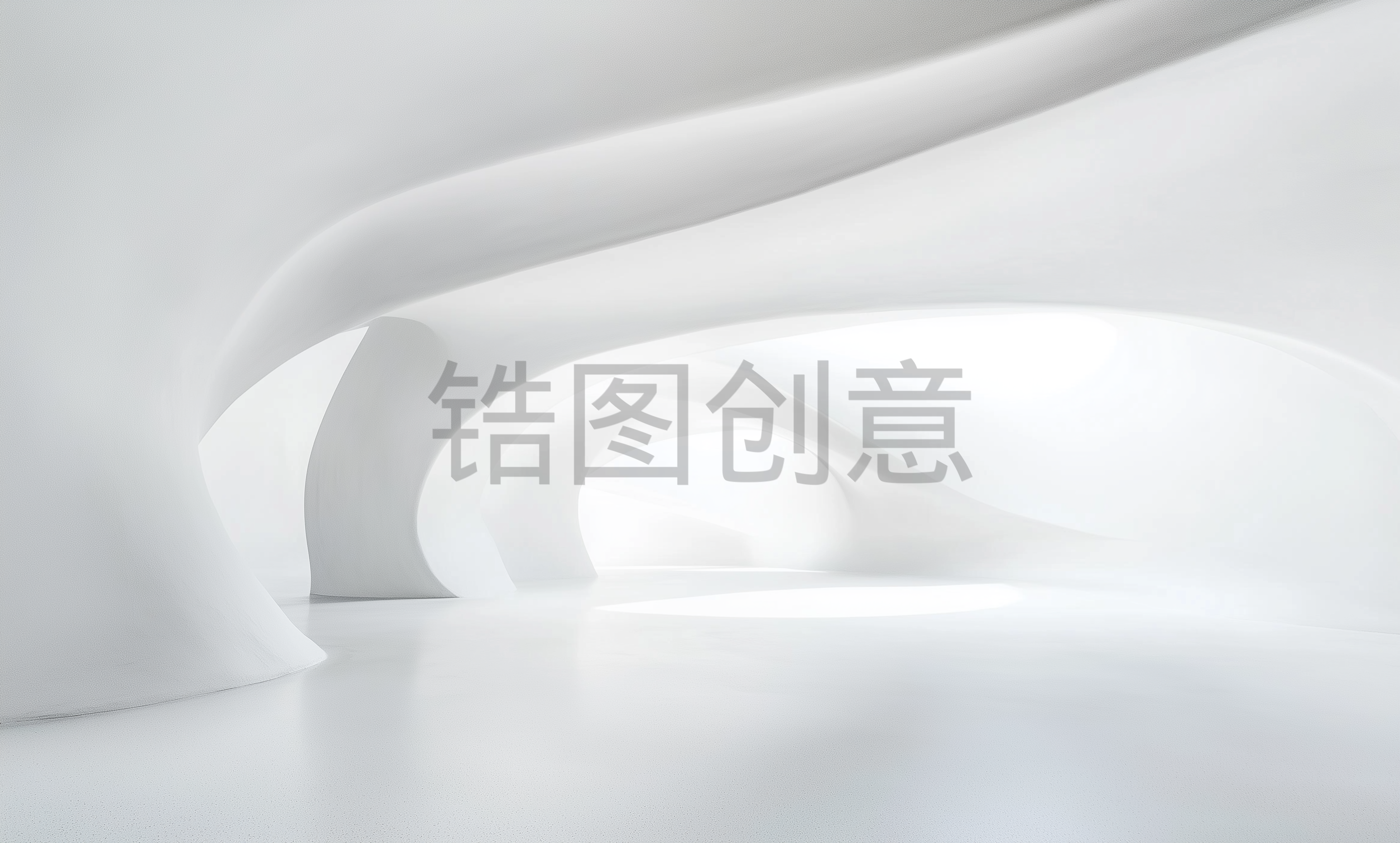3d白色浅灰色渐变空间背景