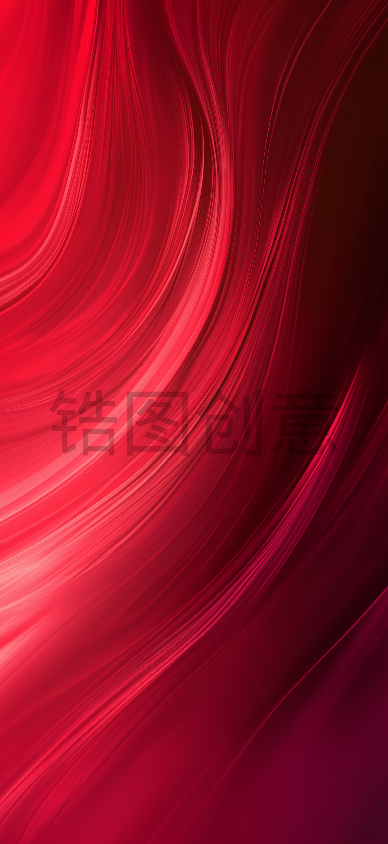 红色曲线质感纹理抽象背景