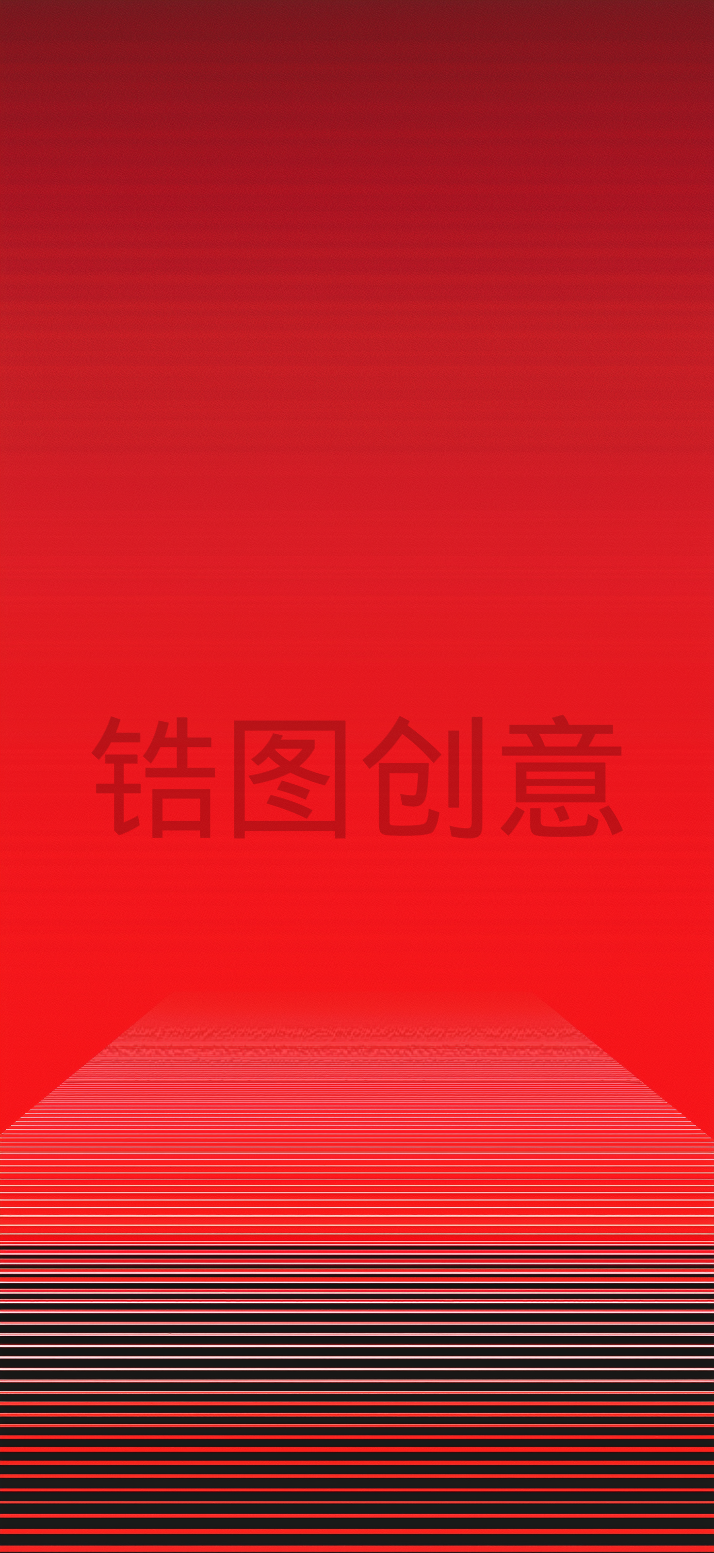 红色渐变简约线条质感背景