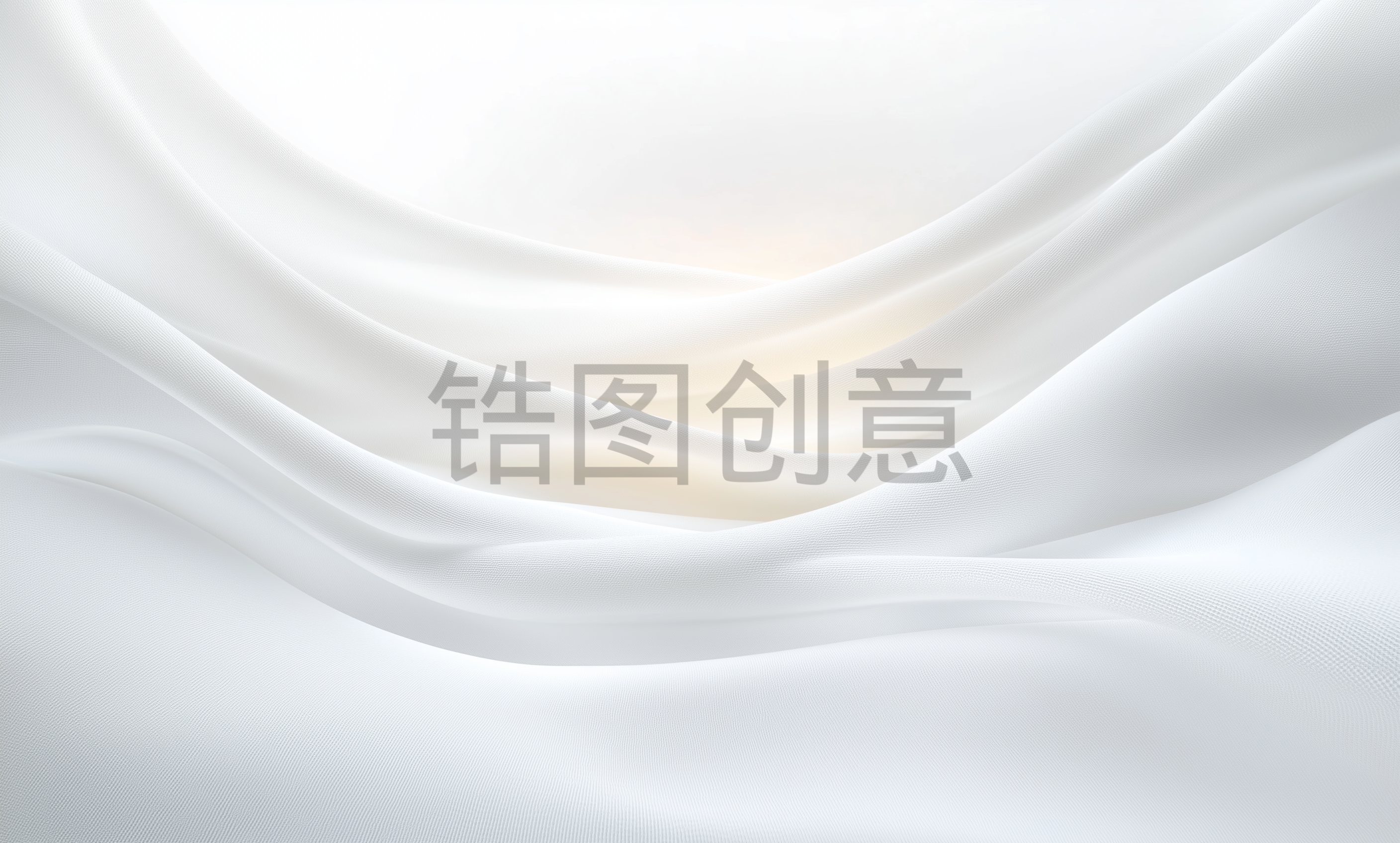 白色丝绸绸缎质感曲线抽象背景
