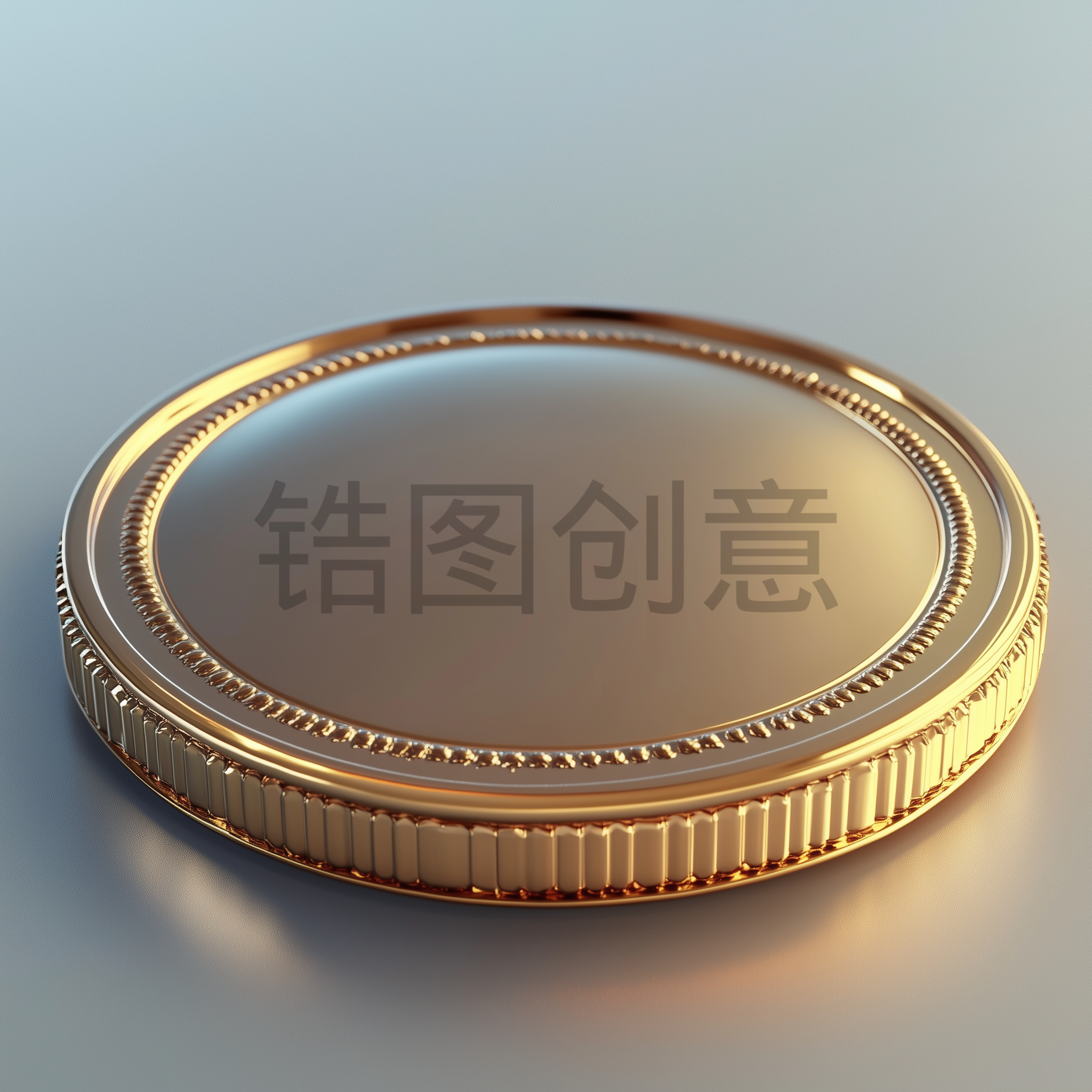 3d立体金币钱币金属质感元素