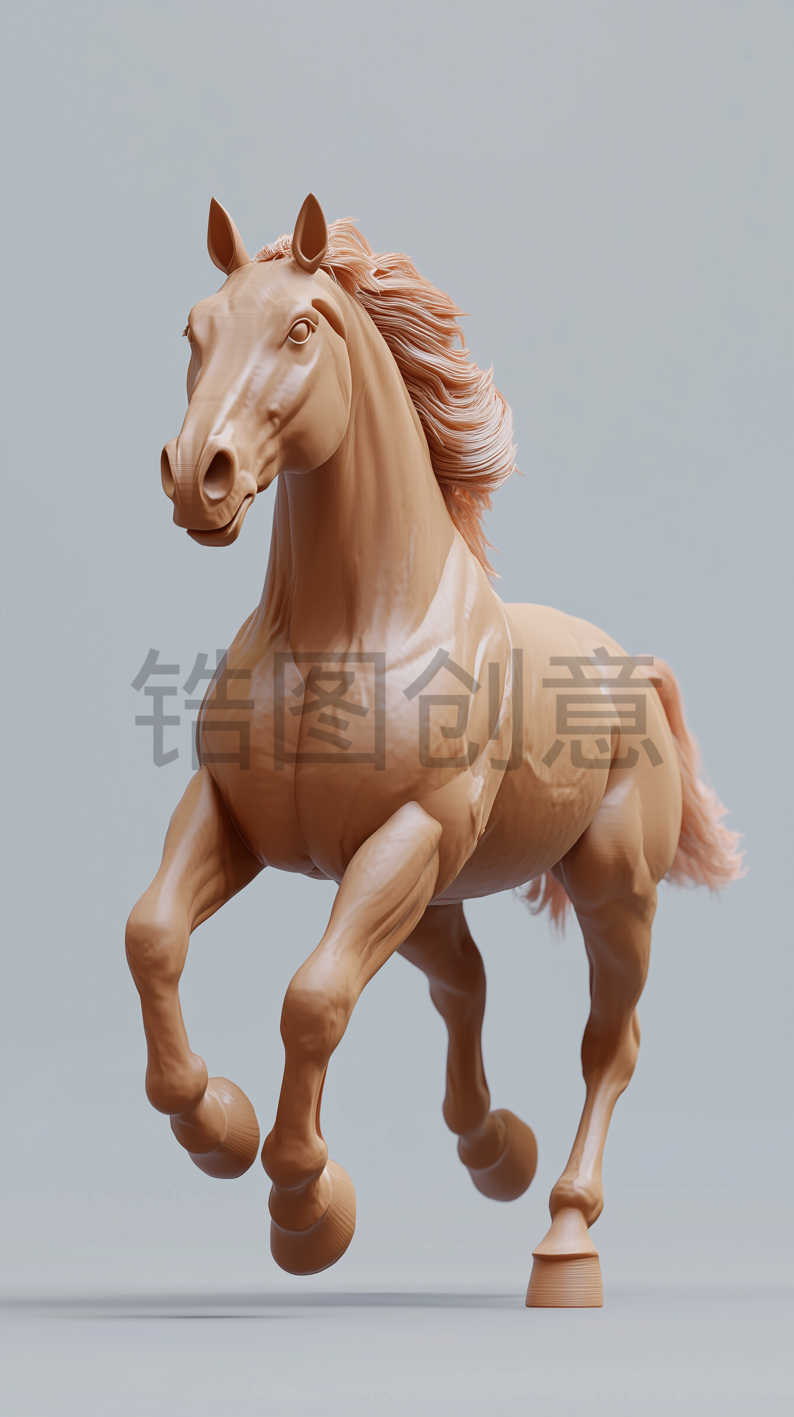 棕色马骏马元素