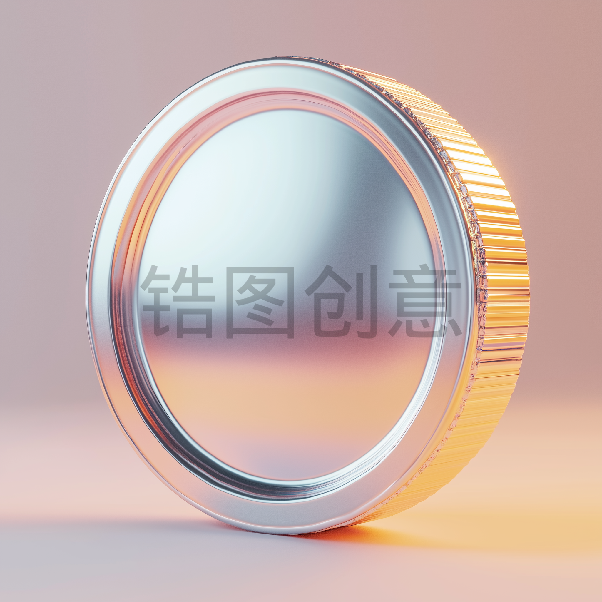 3d立体金币钱币金属质感元素