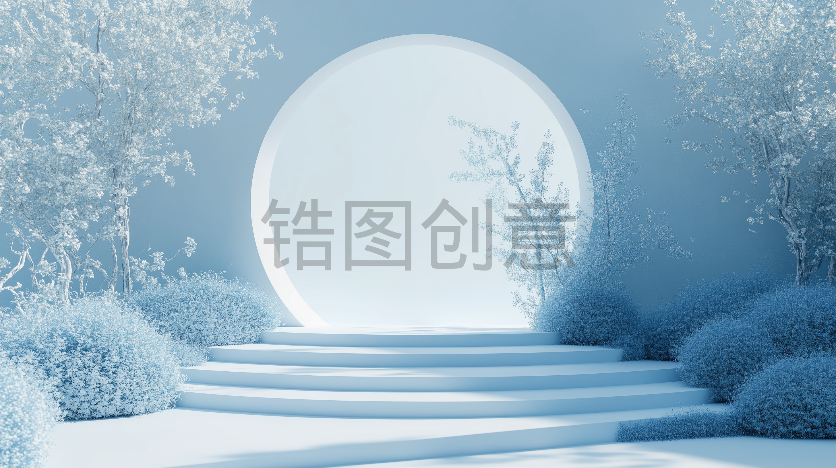 定设网-3D渲染立体场景电商化妆品产品海报景素材