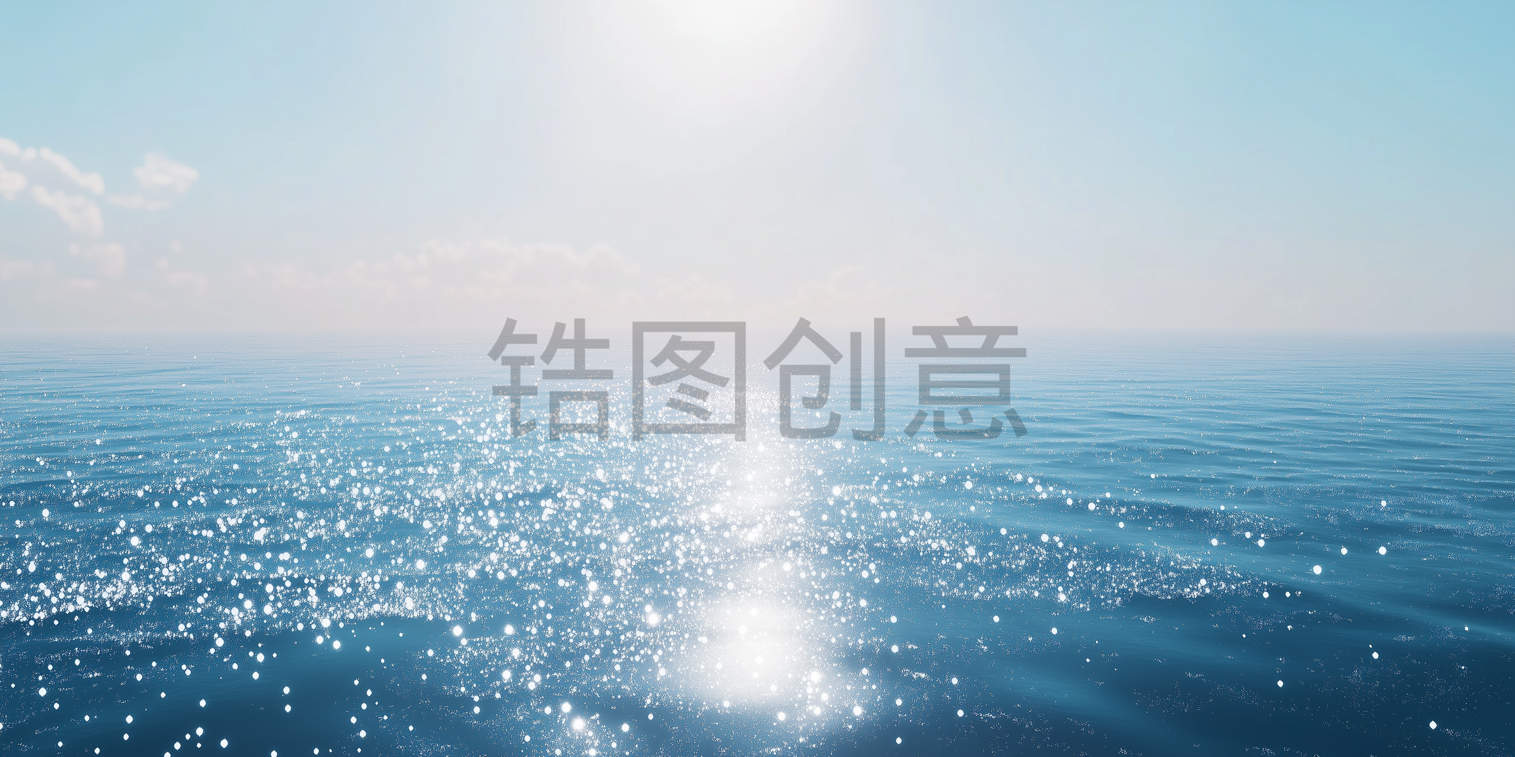海洋海浪光效光斑风光背景素材