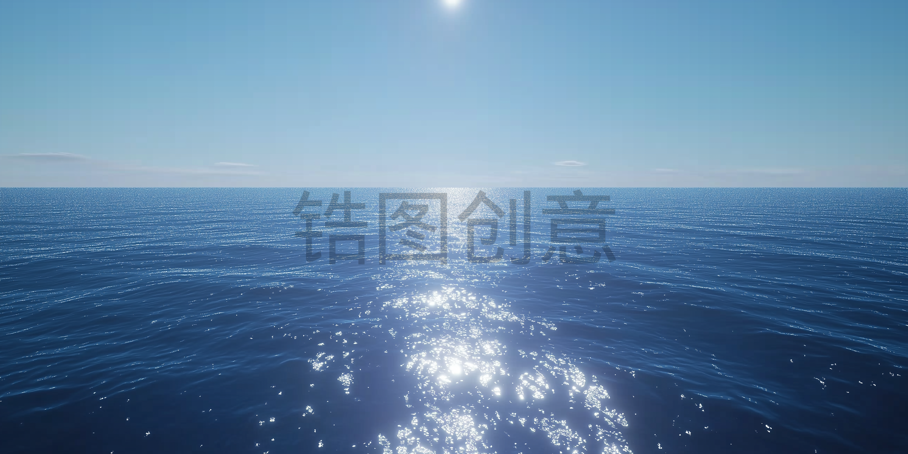 海洋海浪海平面光效光斑风光背景素材