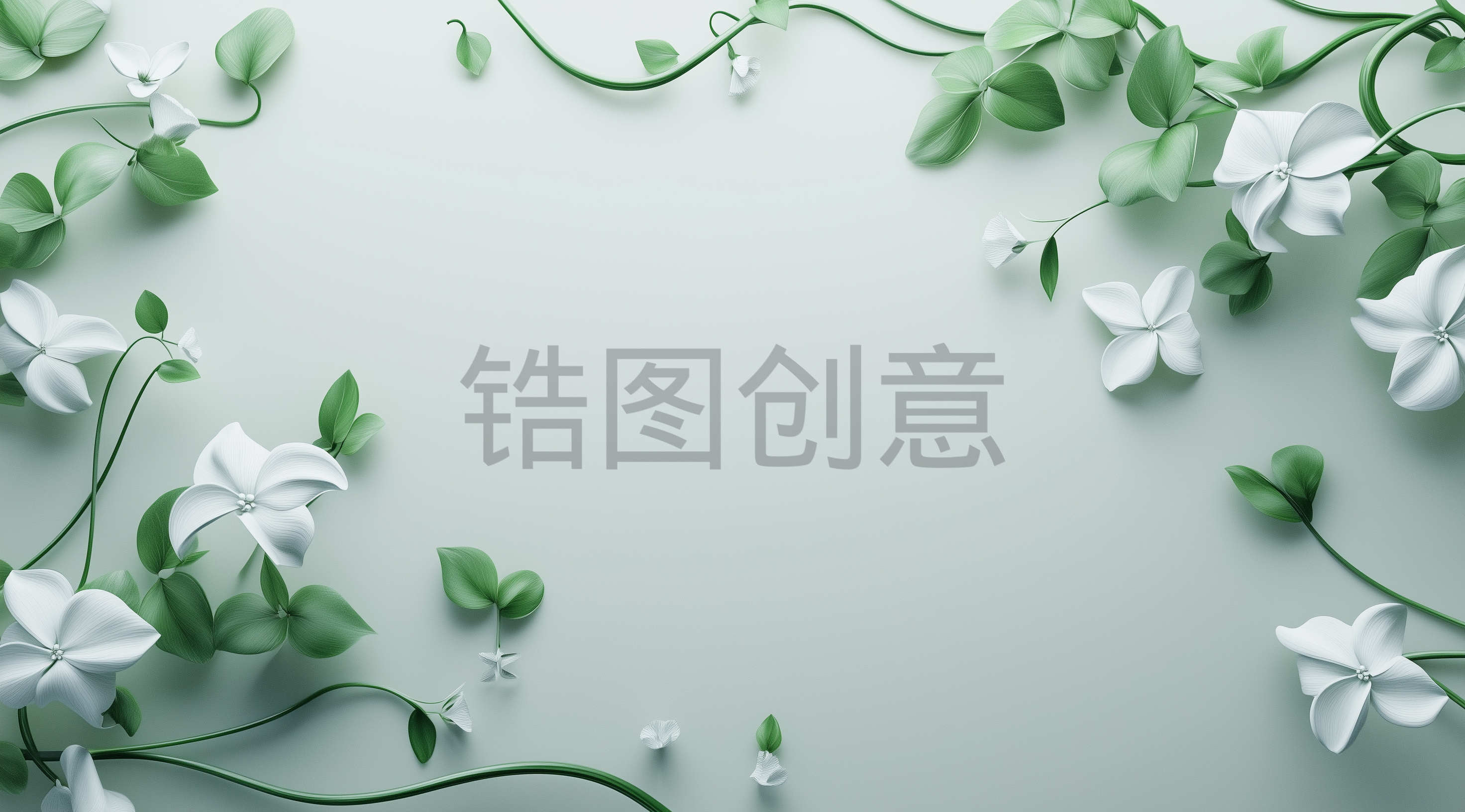 3d立体植物花卉背景