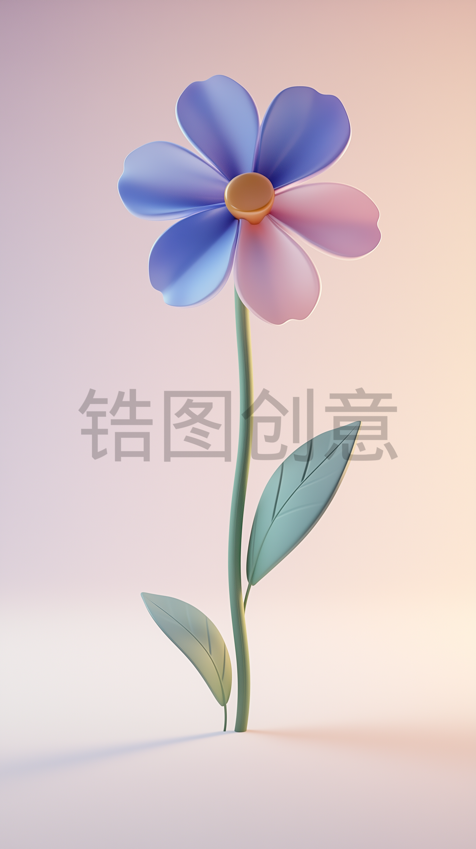 3d渲染植物花元素