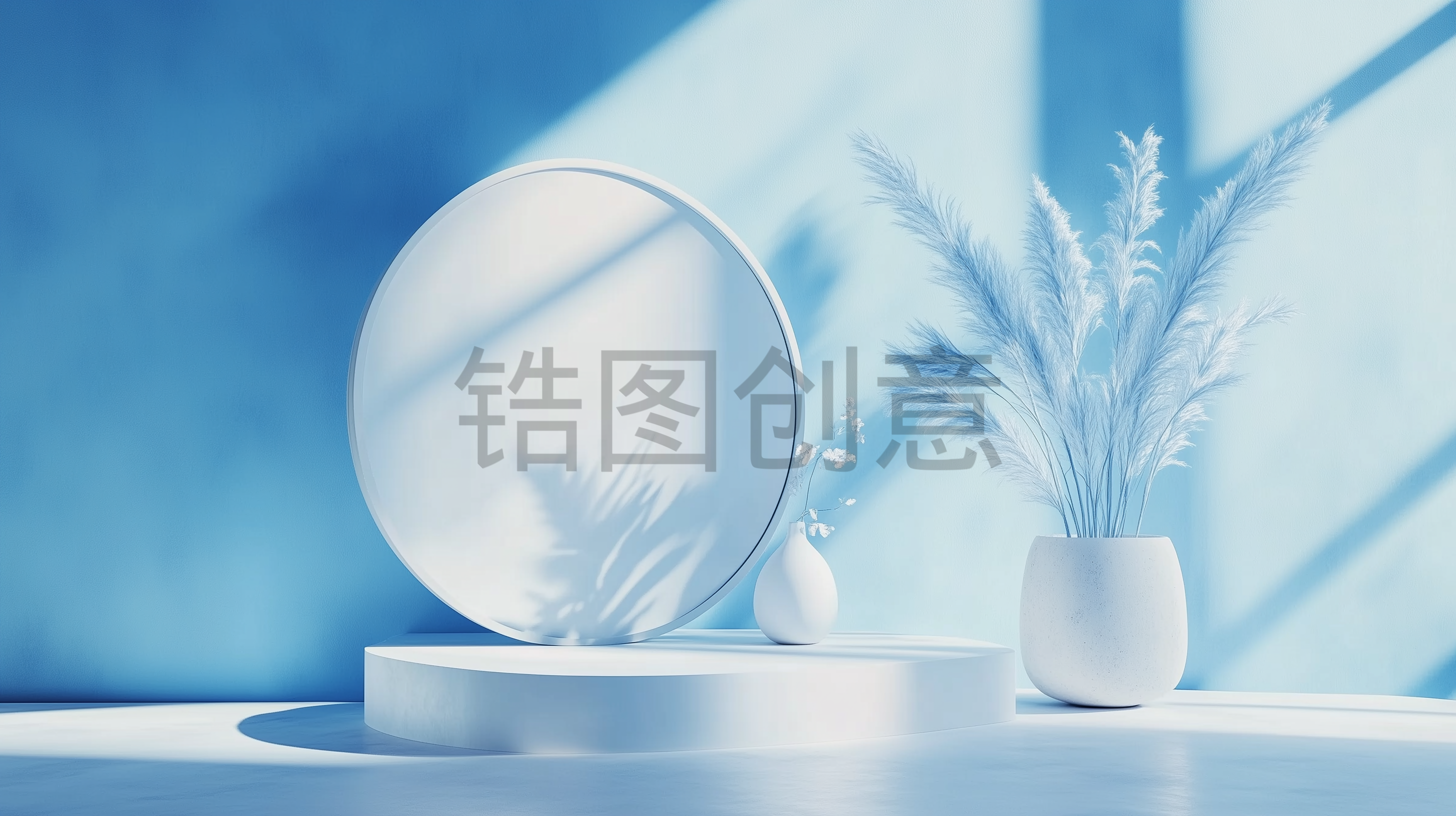 定设网-3D渲染立体场景电商化妆品产品海报背景素材