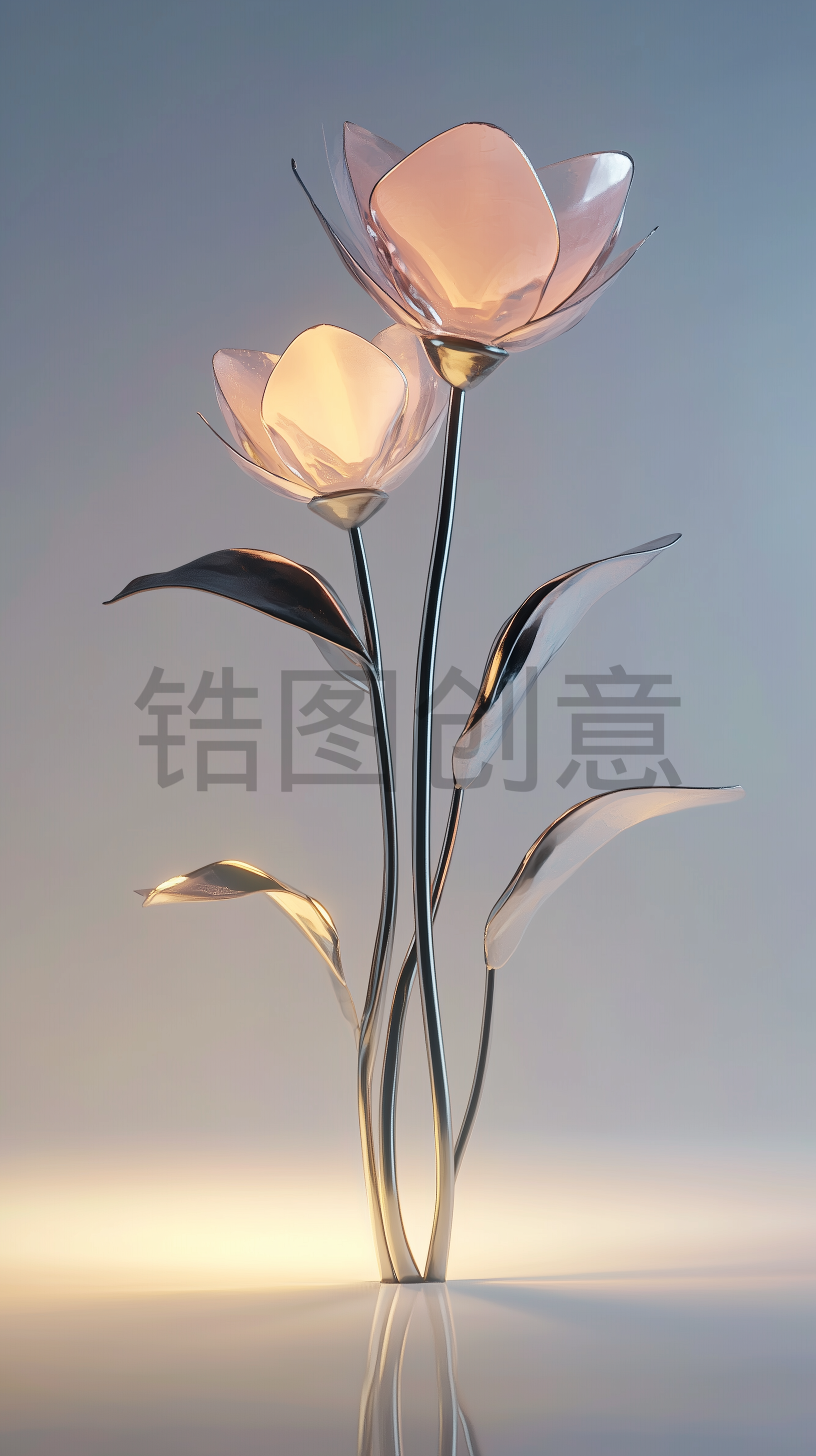 定设网-3d渲染植物花元素