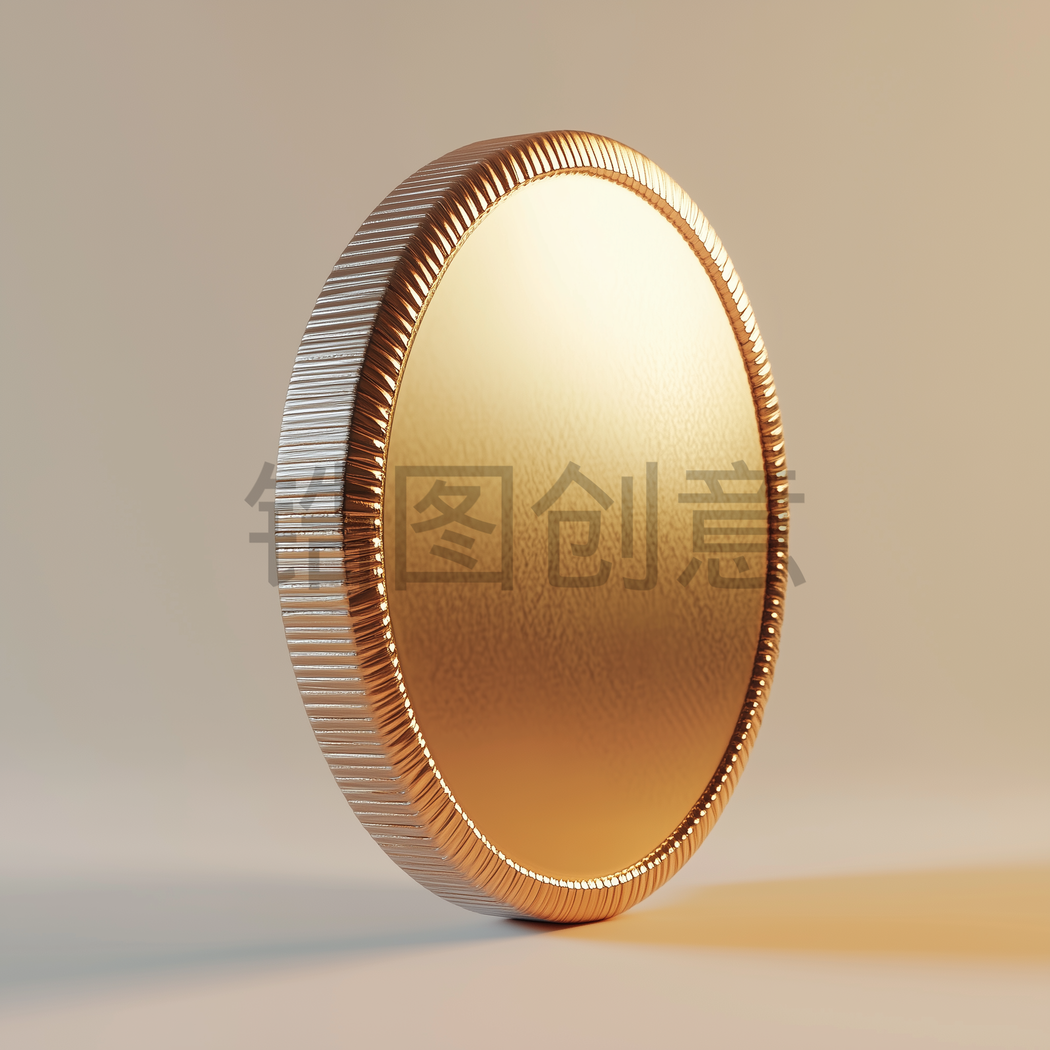 3d立体金币钱币金属质感元素