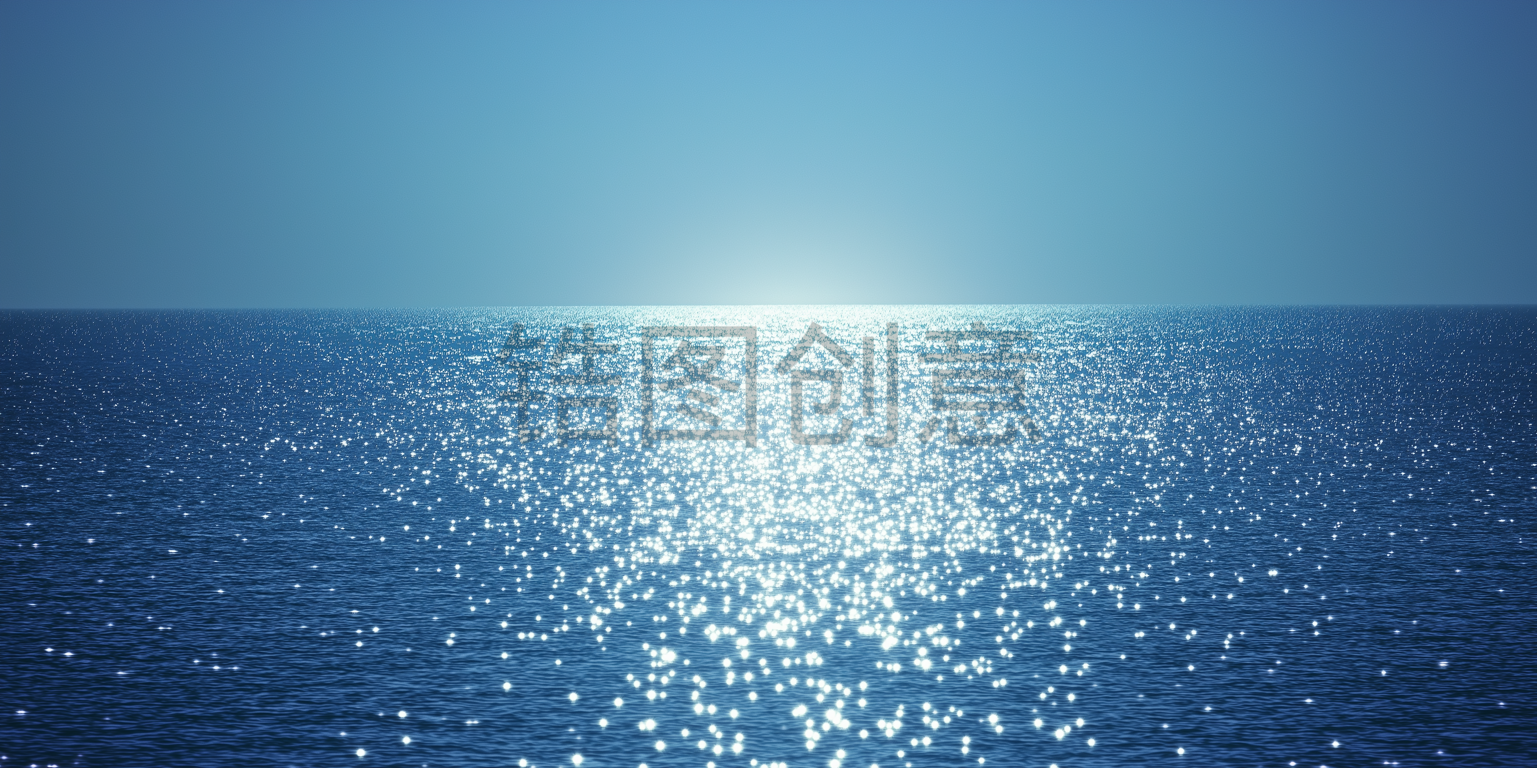 海洋海浪光效光斑风光背景素材