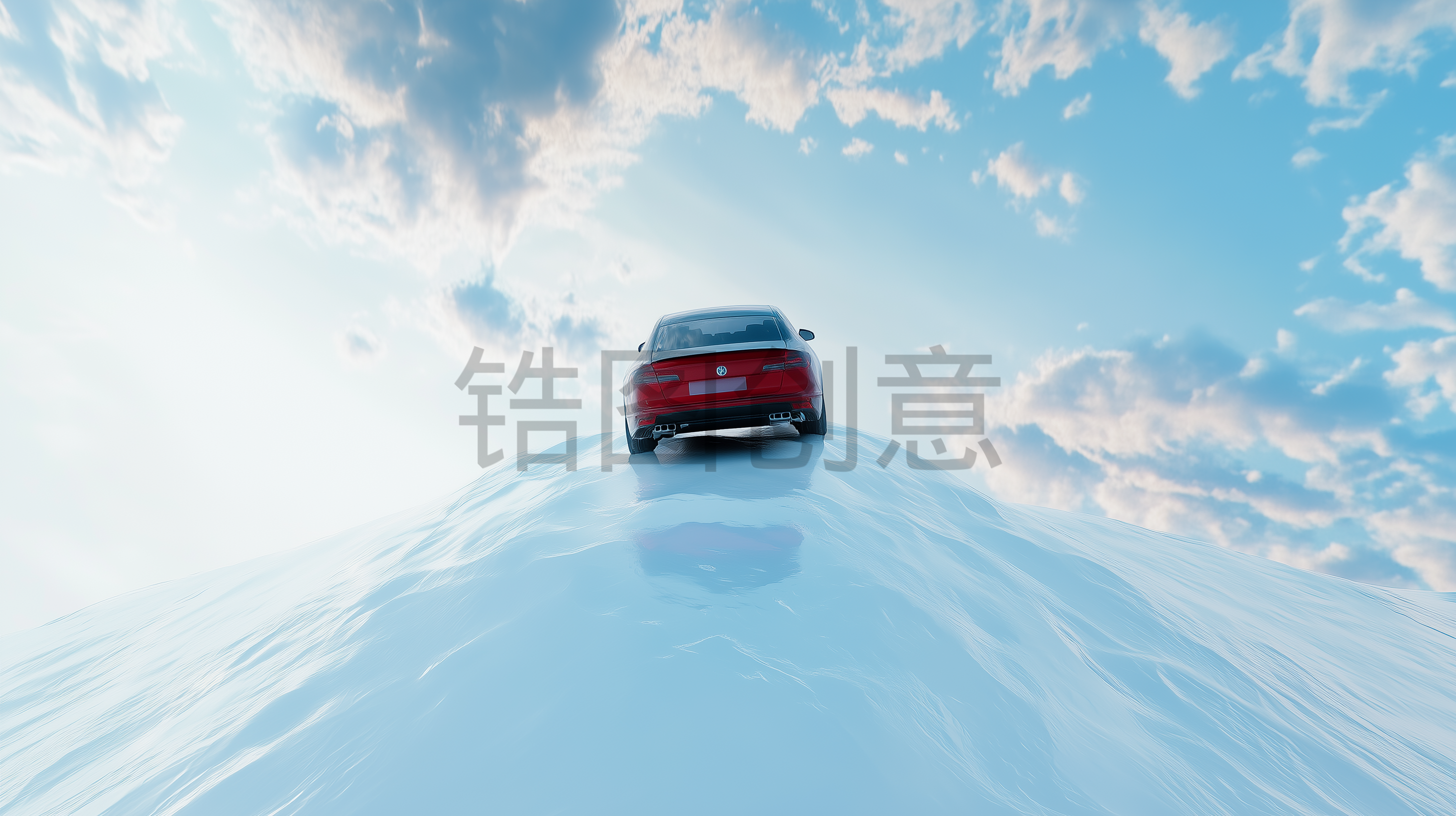 雪山上勇往无前汽车场景