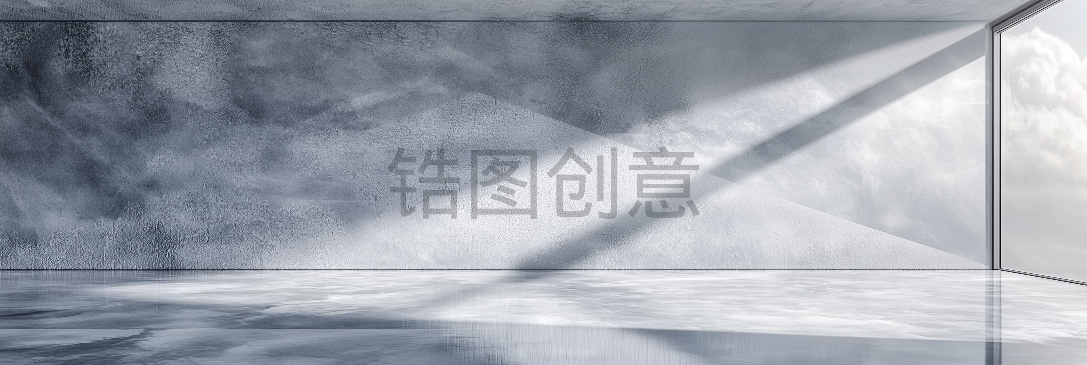 水泥墙面纹理简约空间背景