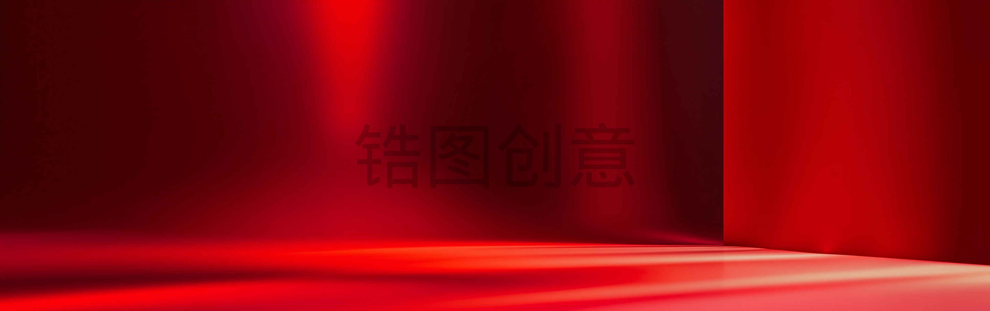红色空间质感背景