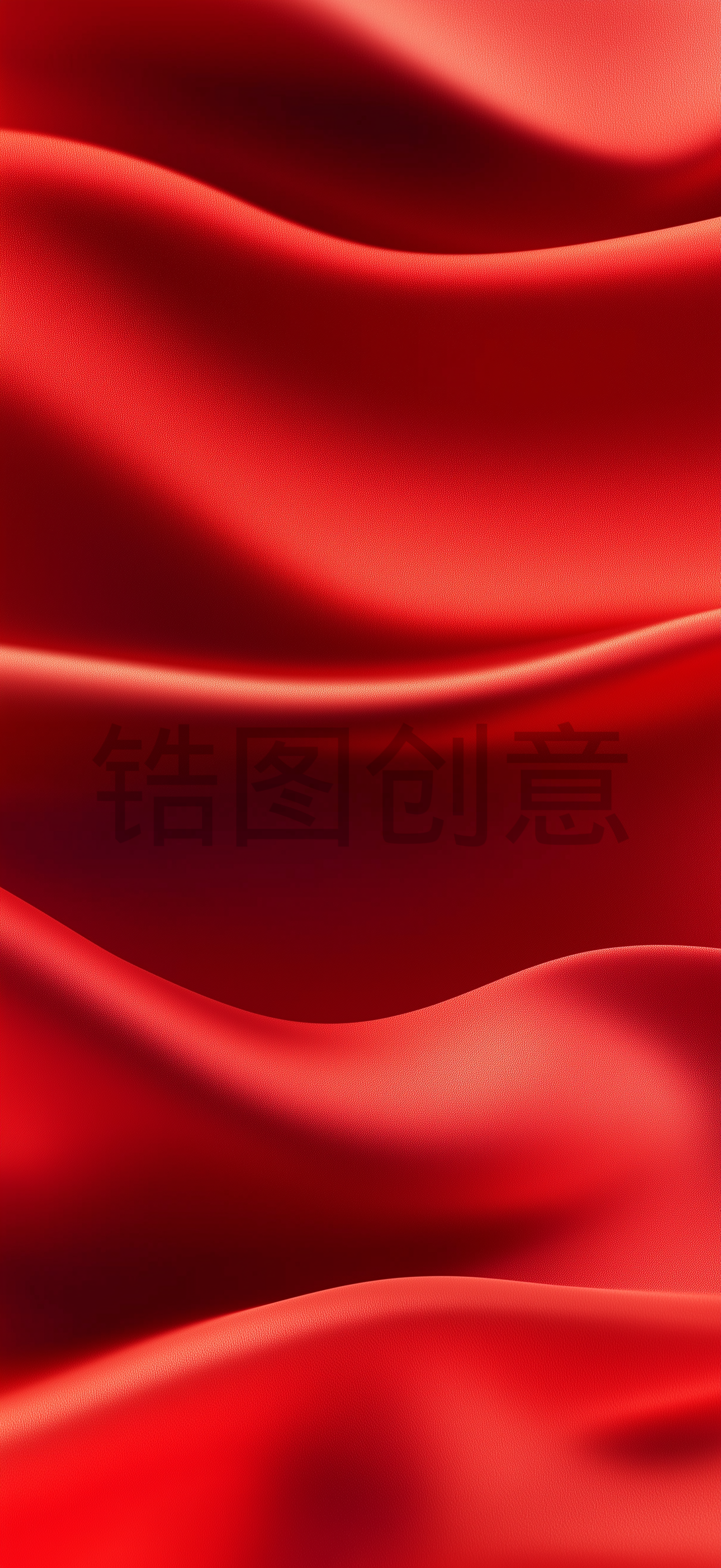 定设网-红色丝绸丝带质感纹理背景