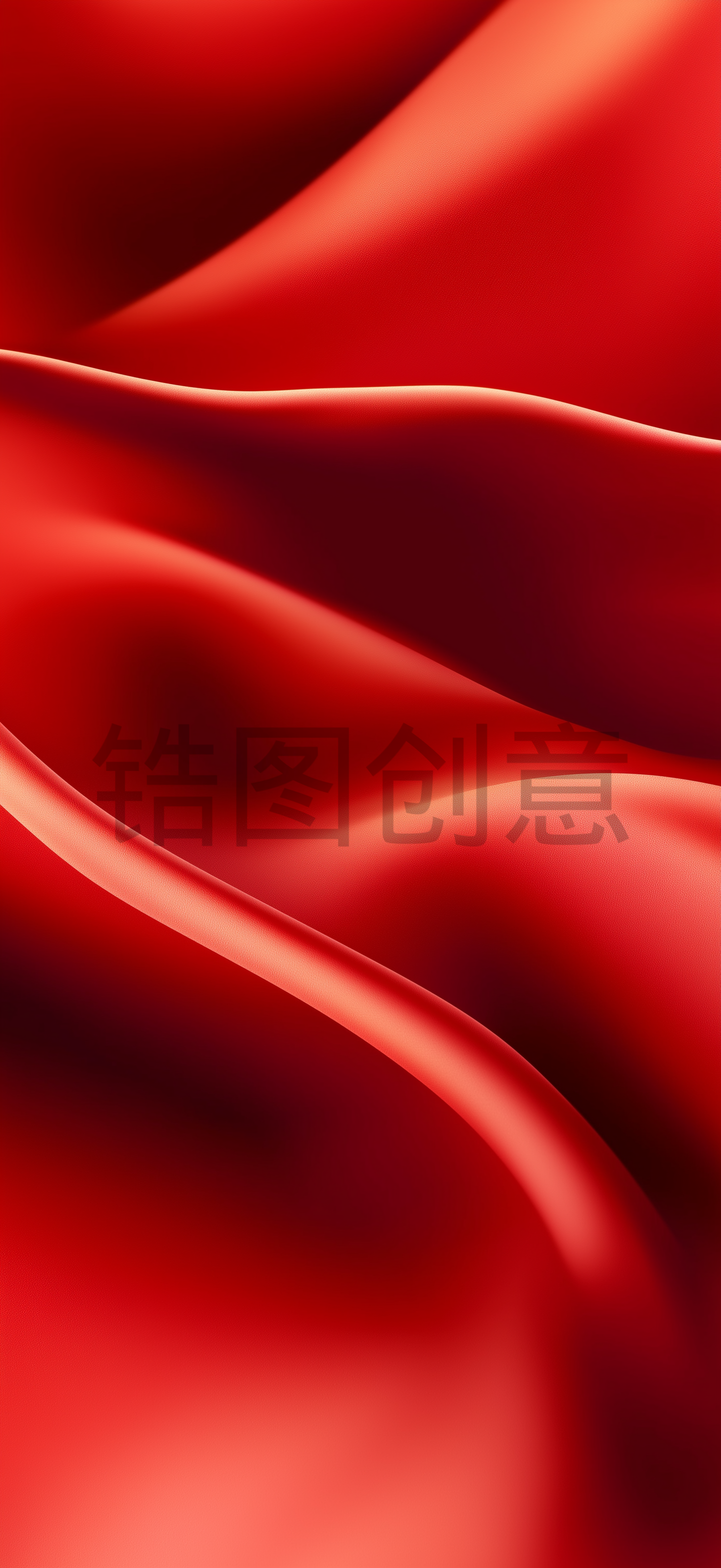 定设网-红色丝绸丝带质感纹理背景