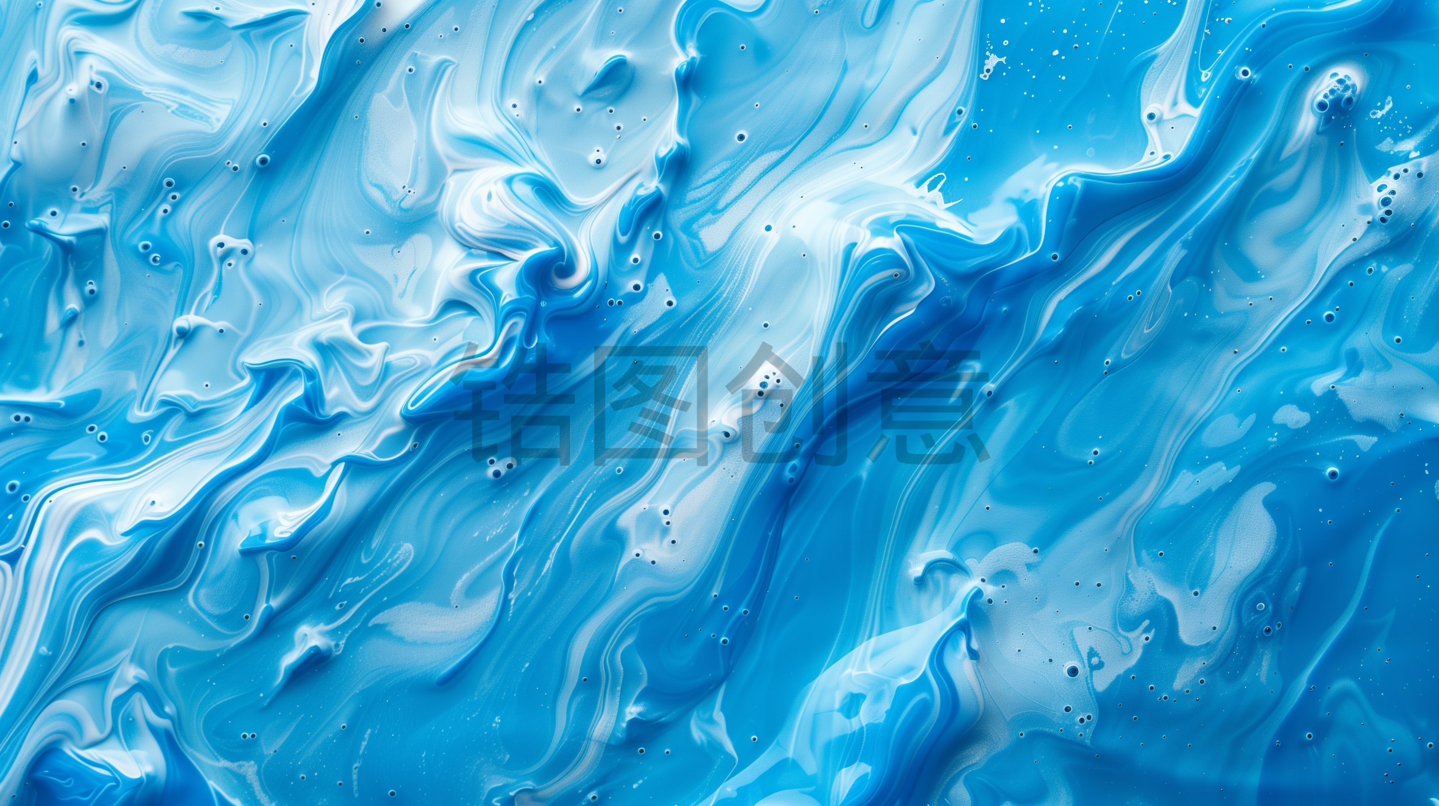 定设网-蓝色渐变抽象颜料丙烯涂油画肌理纹理质感背景