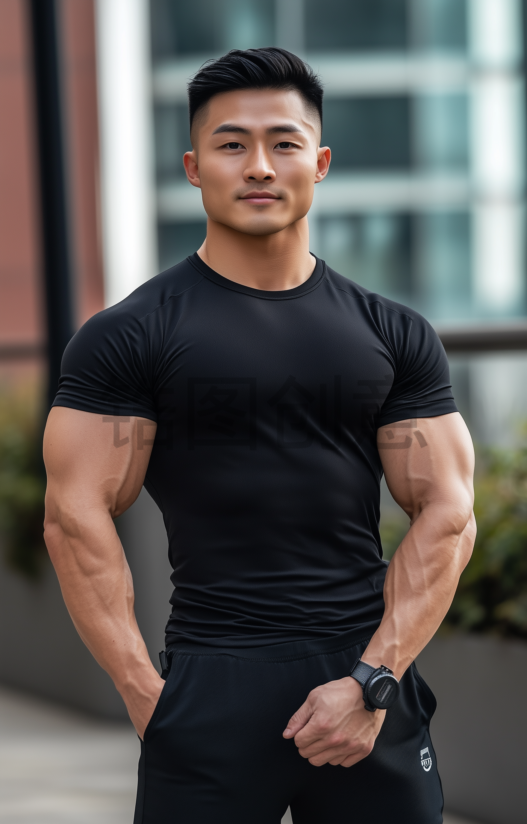 定设网-人物系列写实健身男性人物模特教练图片