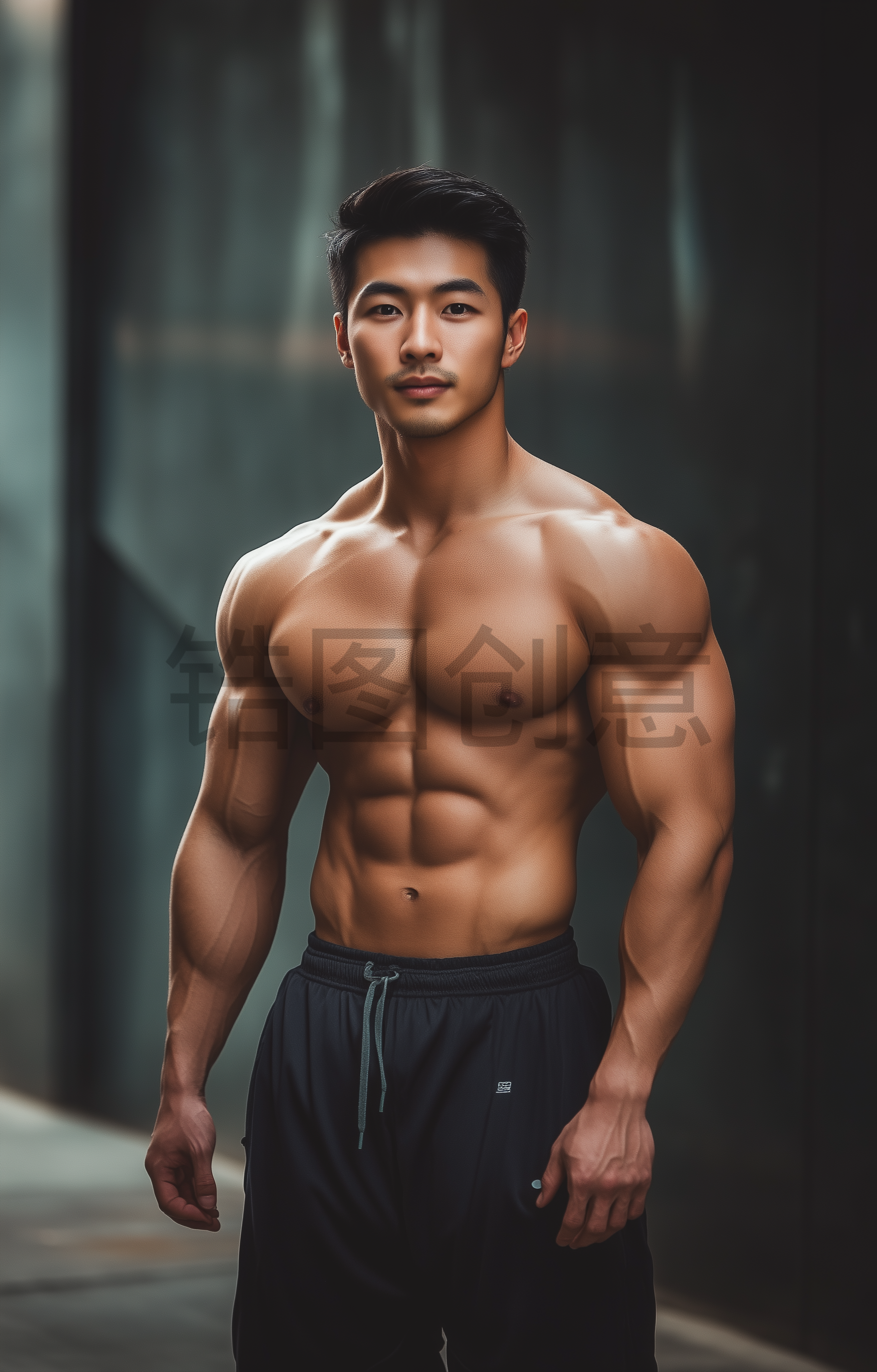定设网-人物系列写实健身男性人物模特教练图片