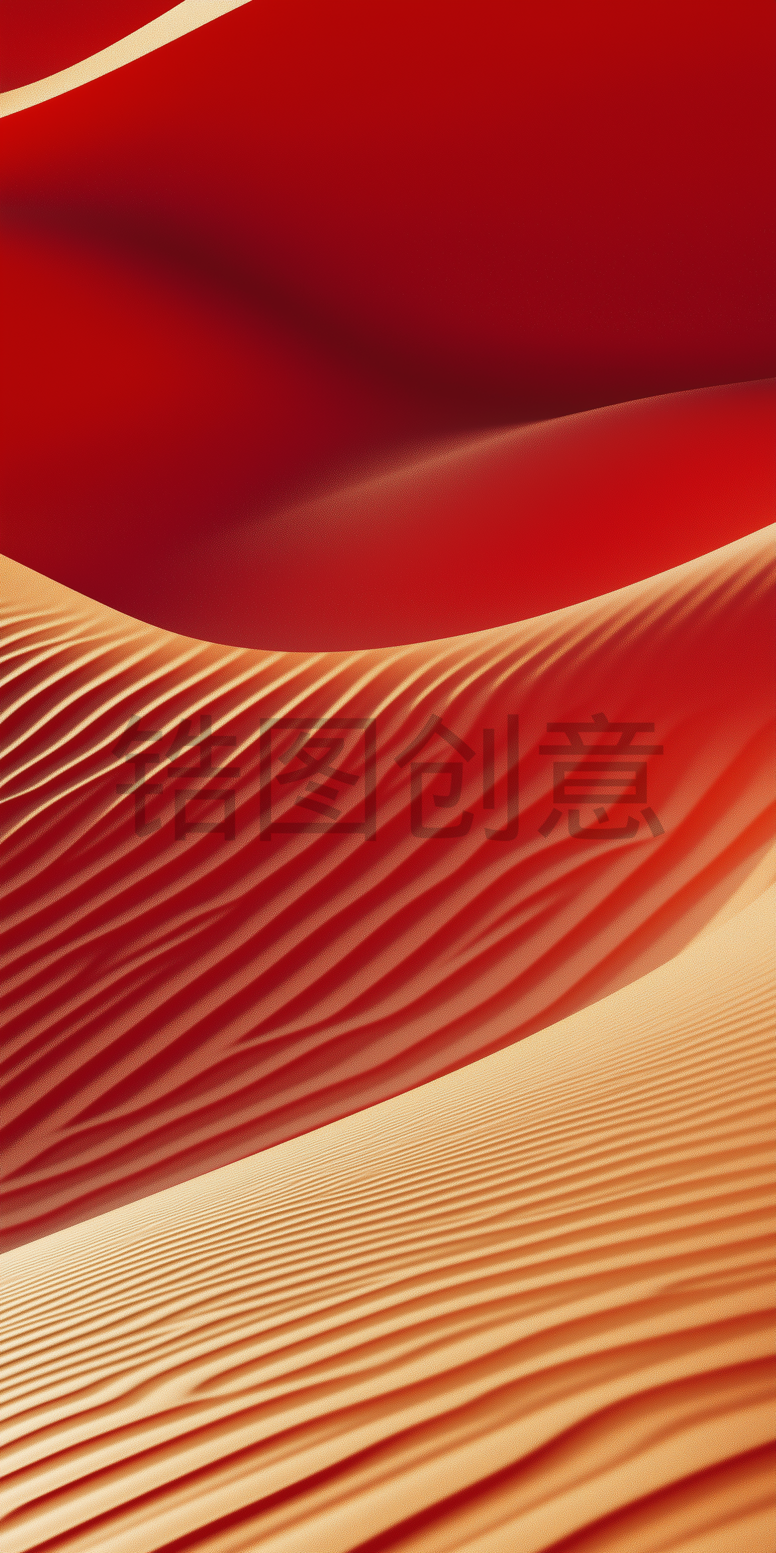 定设网-红色抽象曲线质感肌理背景