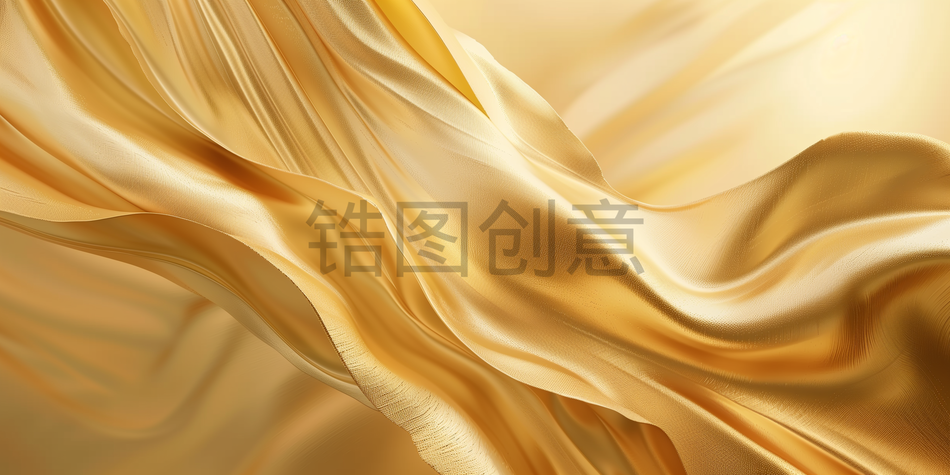 定设网-金色绸缎丝绸质感抽象背景