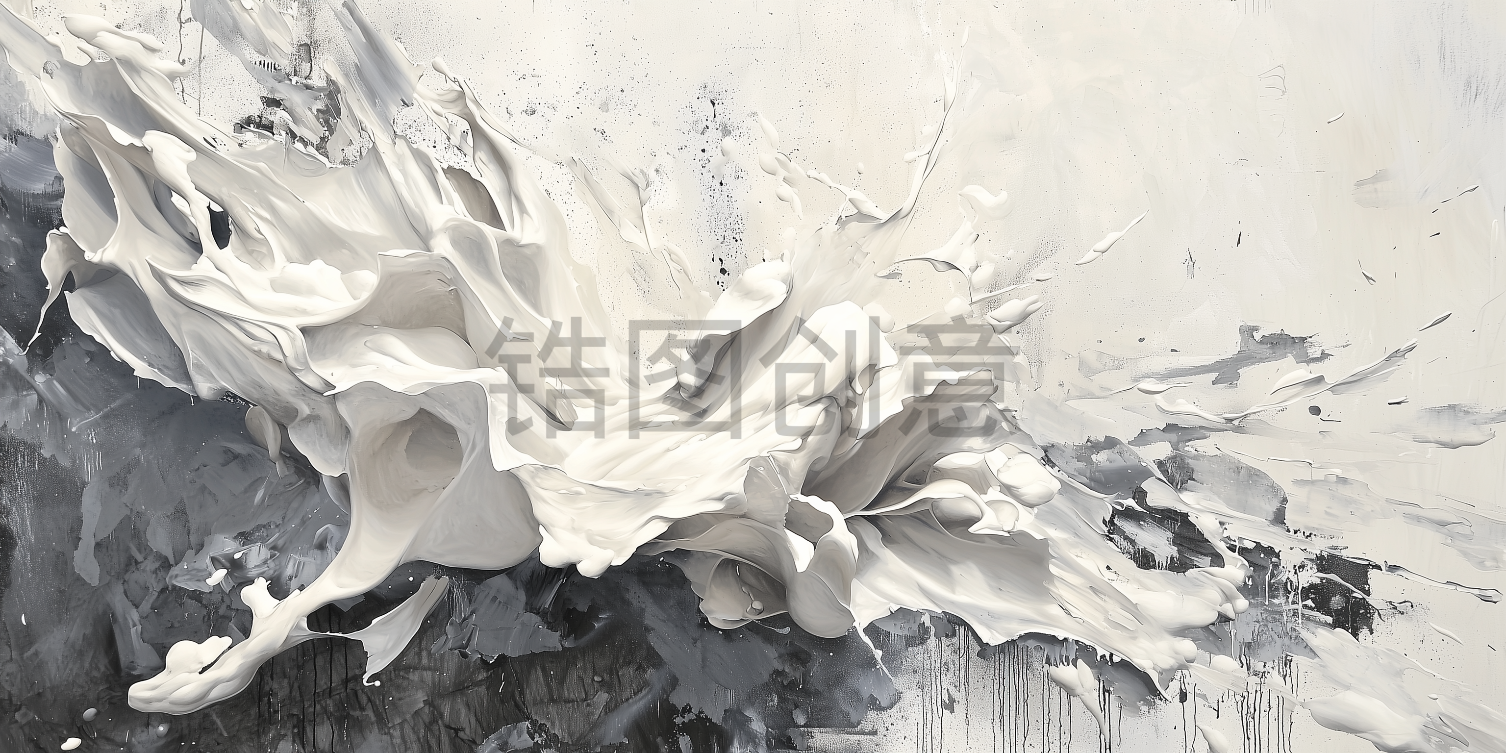 定设网-白色飞溅油漆背景
