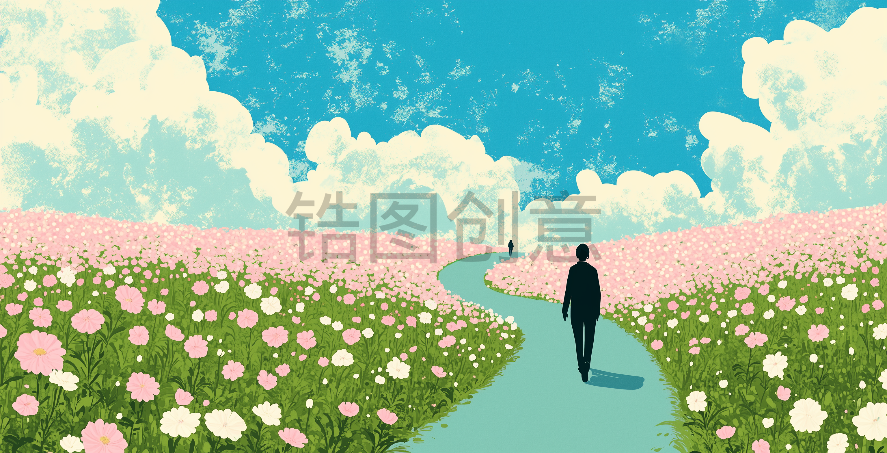 定设网-春天春季植物清新鲜花场景图片