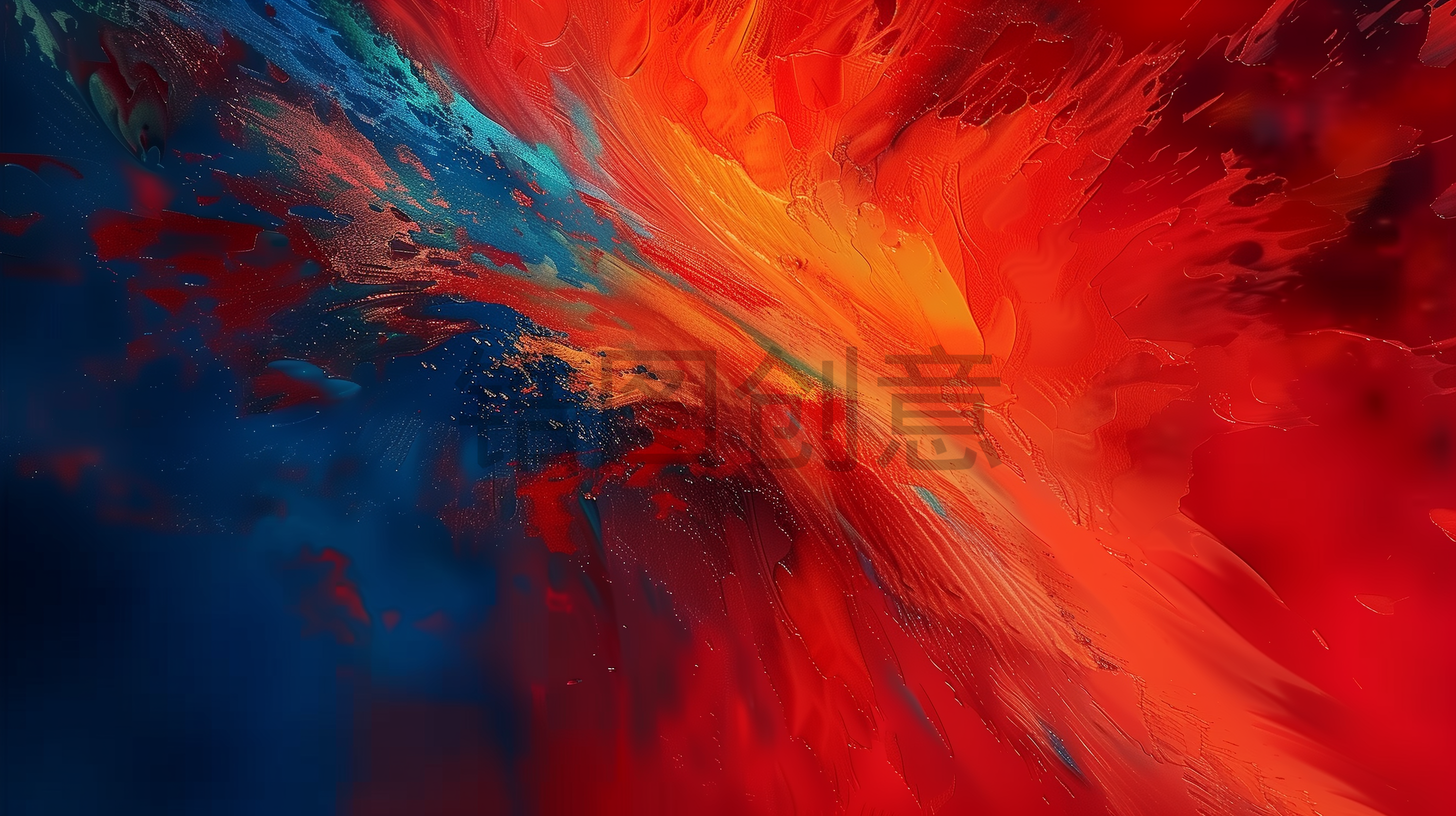 定设网-红色蓝色质感肌理背景