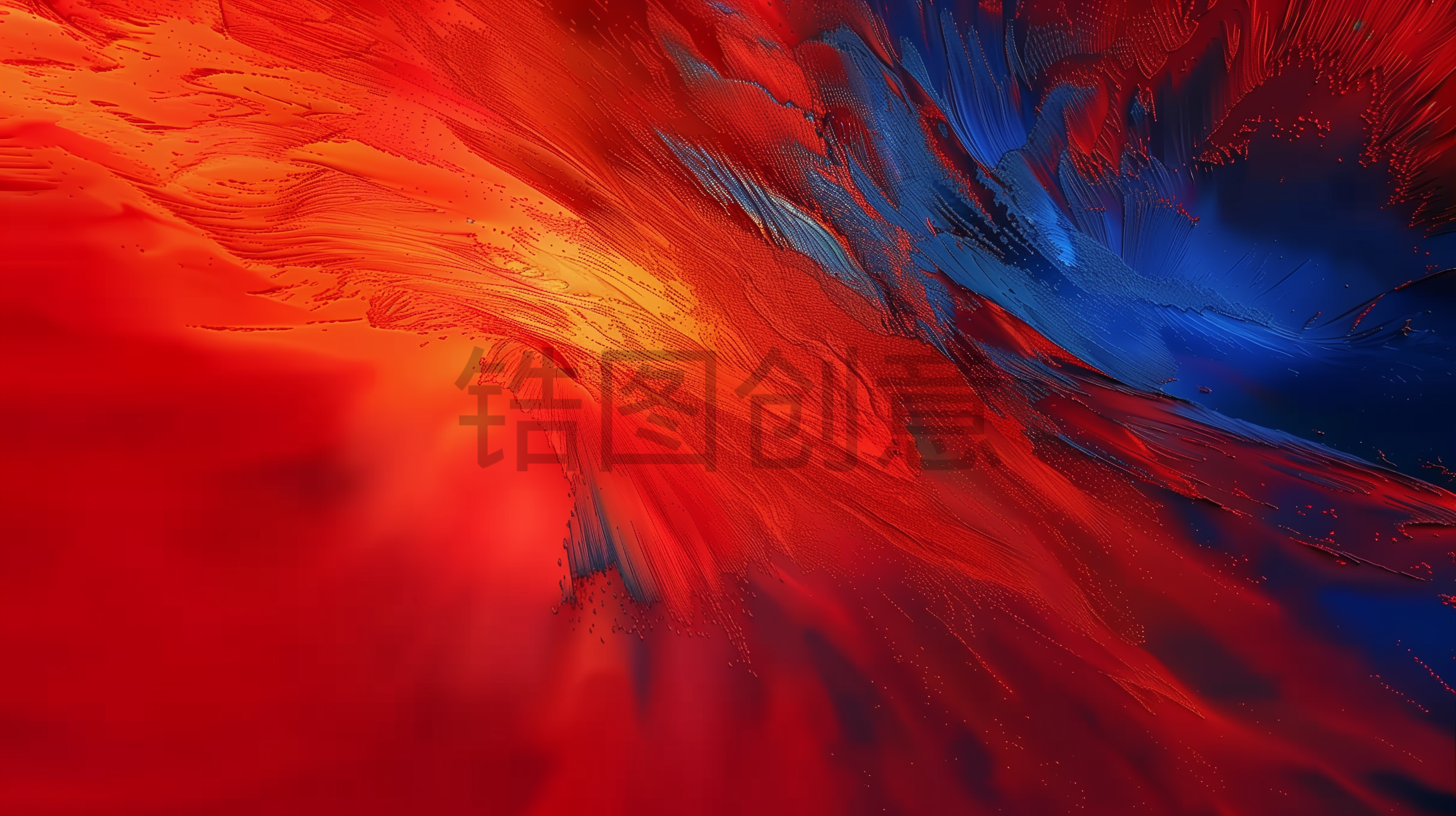 定设网-红色蓝色抽象质感肌理背景