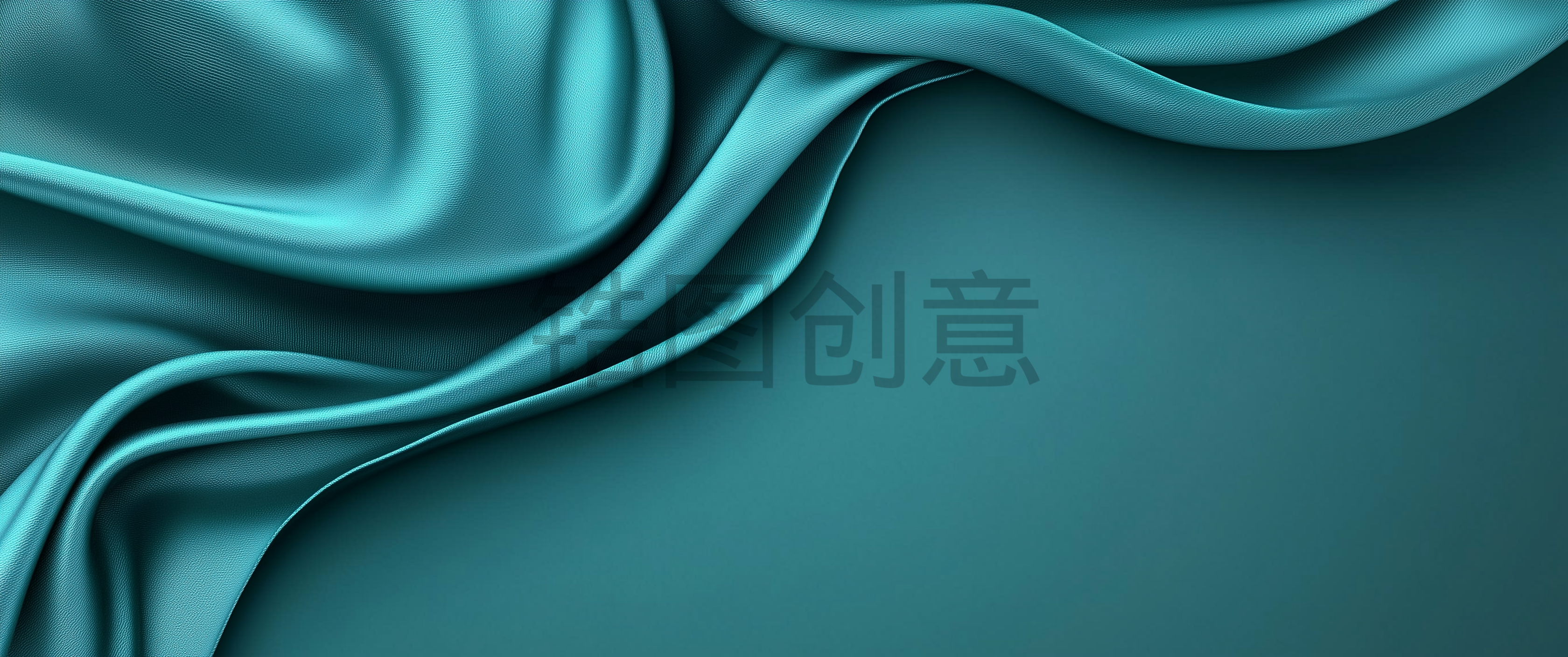 定设网-绿色丝绸绸缎质感背景