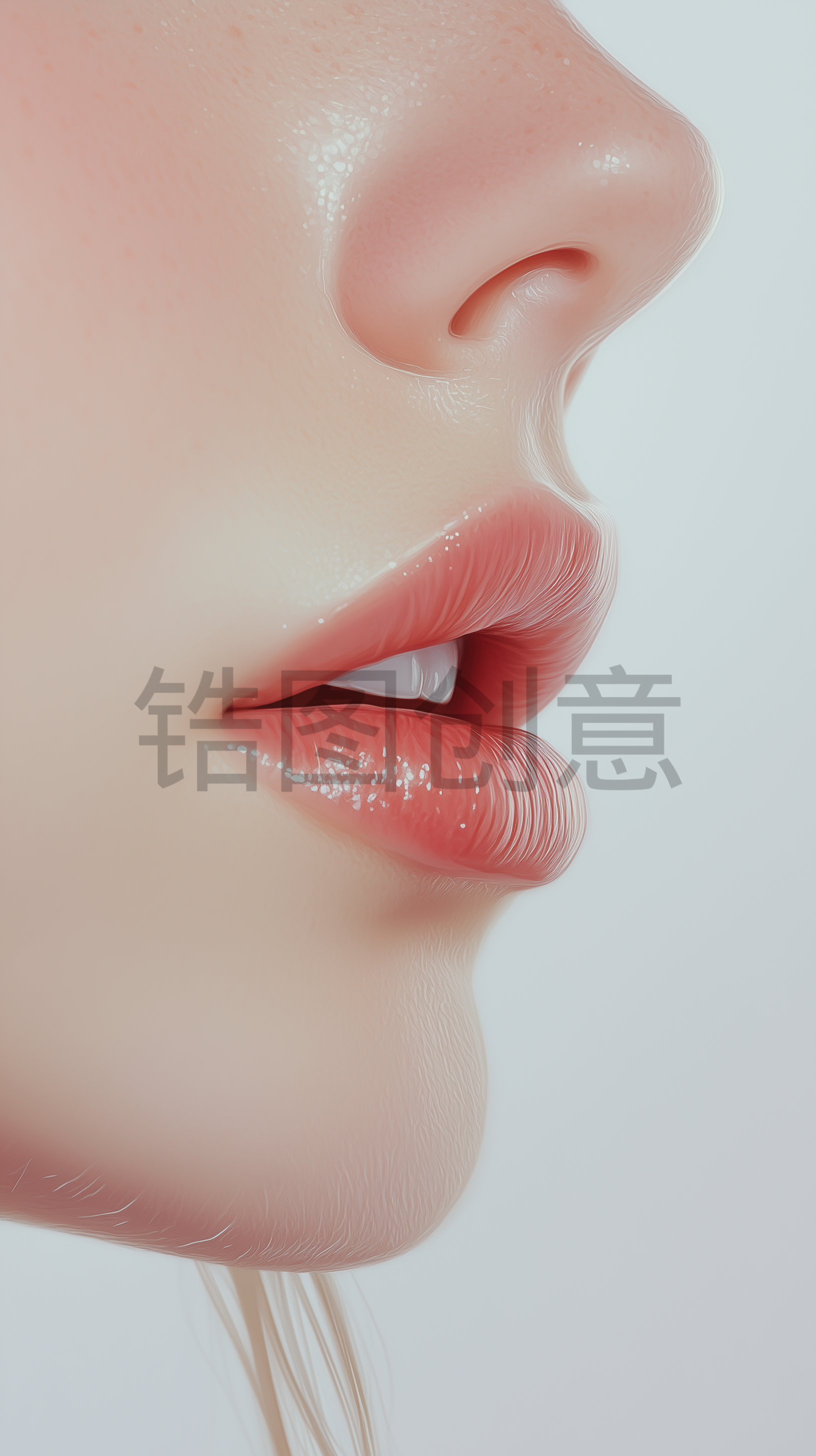 定设网-嘴唇口红唇釉妆容拍摄嘴巴特写