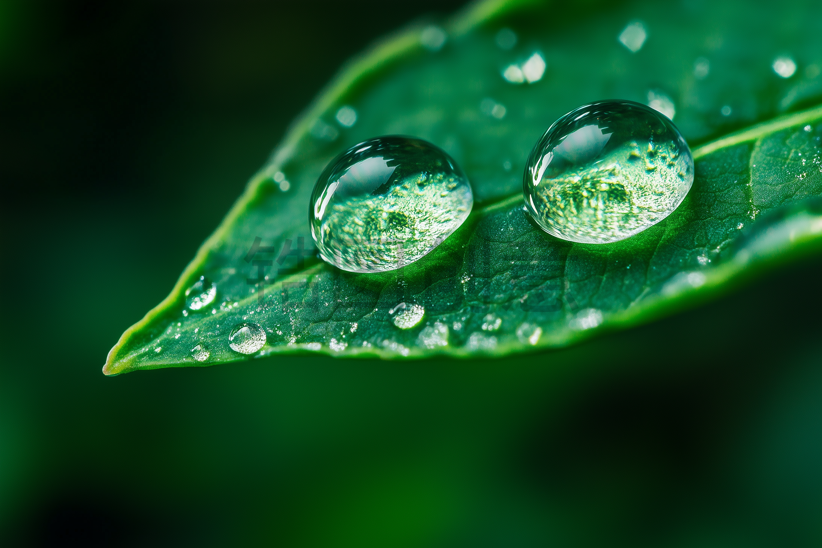 定设网-春天春季春日实景植物露珠水珠水滴场景背景图片素材