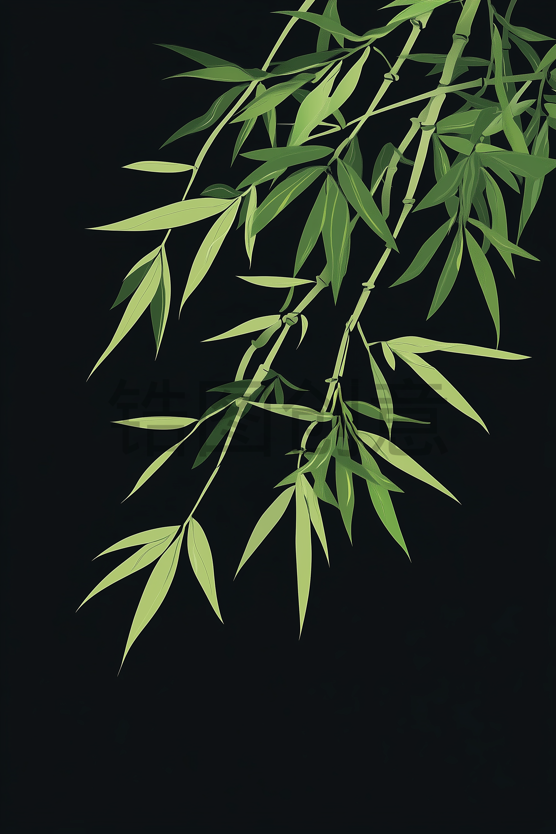 定设网-植物竹子竹叶元素素材