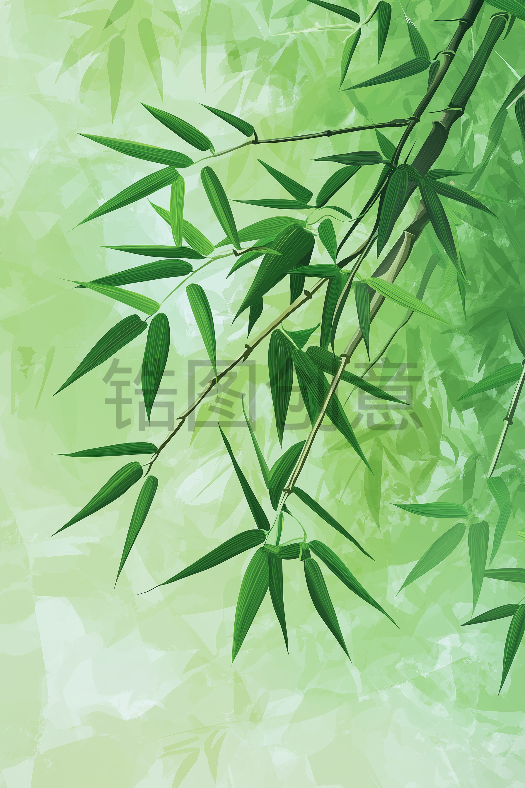 定设网-植物枝叶竹子竹叶元素素材