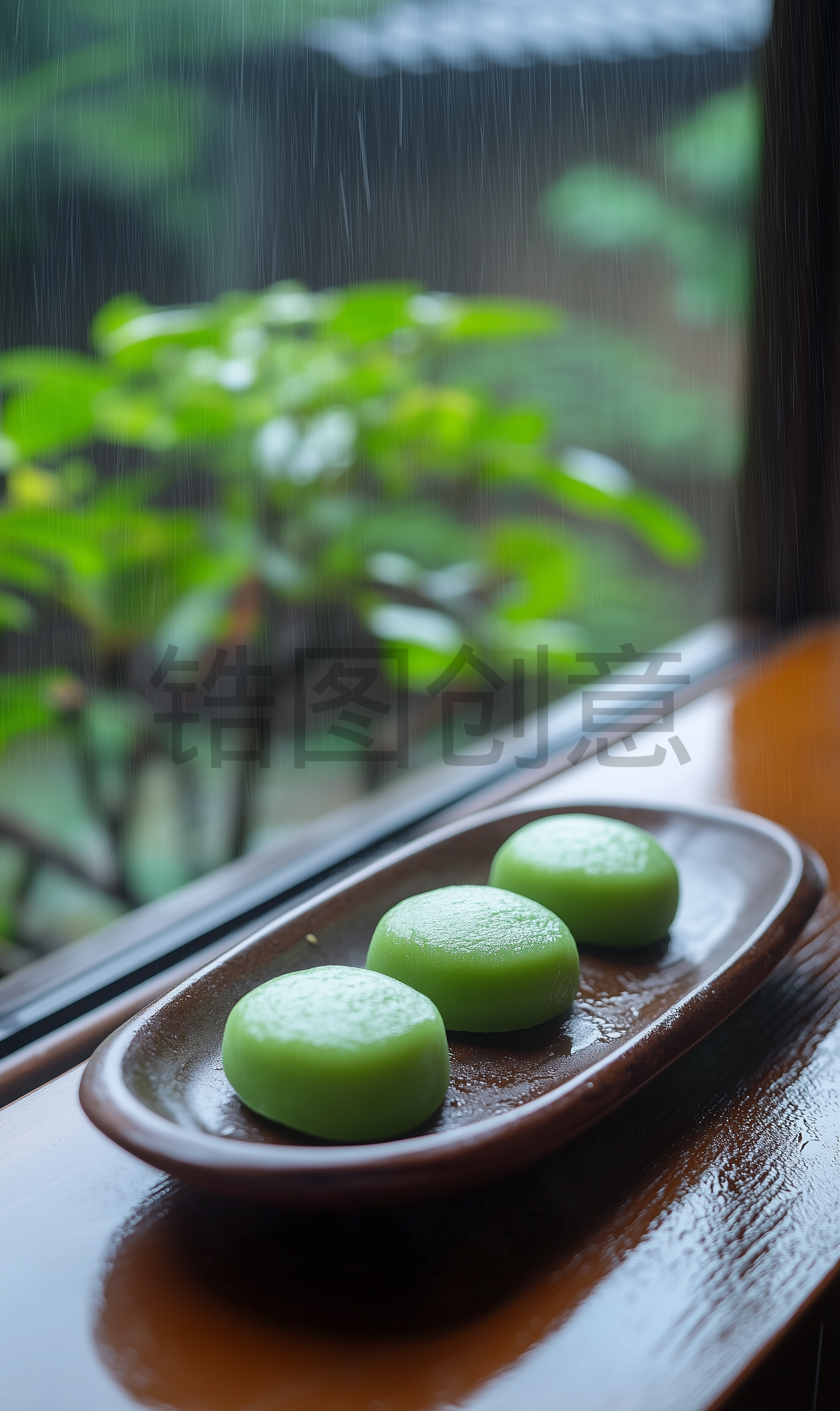 定设网-青团美食写实背景