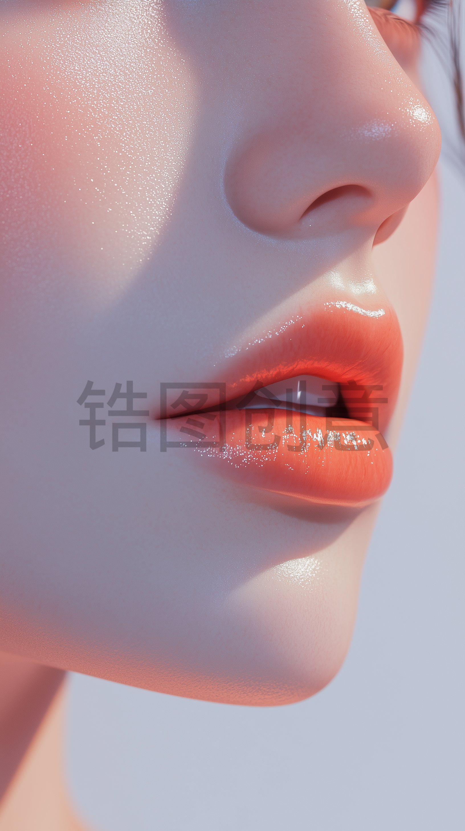 定设网-嘴唇口红唇釉妆容拍摄嘴巴特写