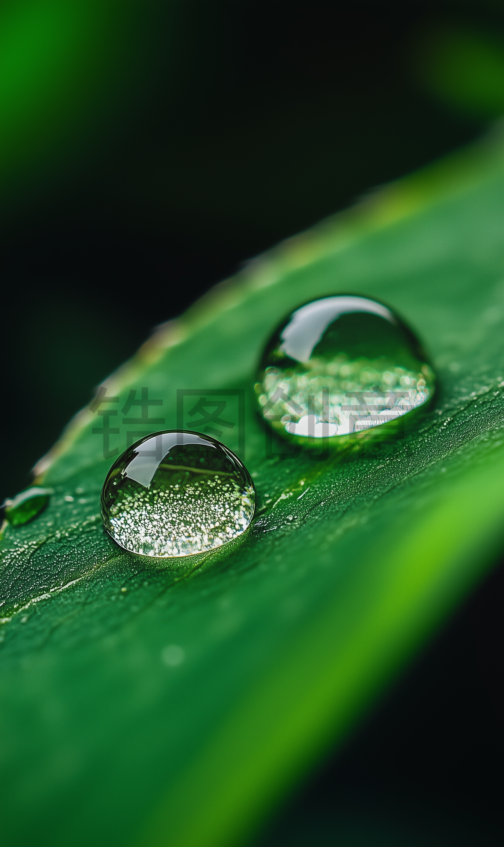 定设网-春天春季春日实景植物露珠水珠水滴场景背景图片素材